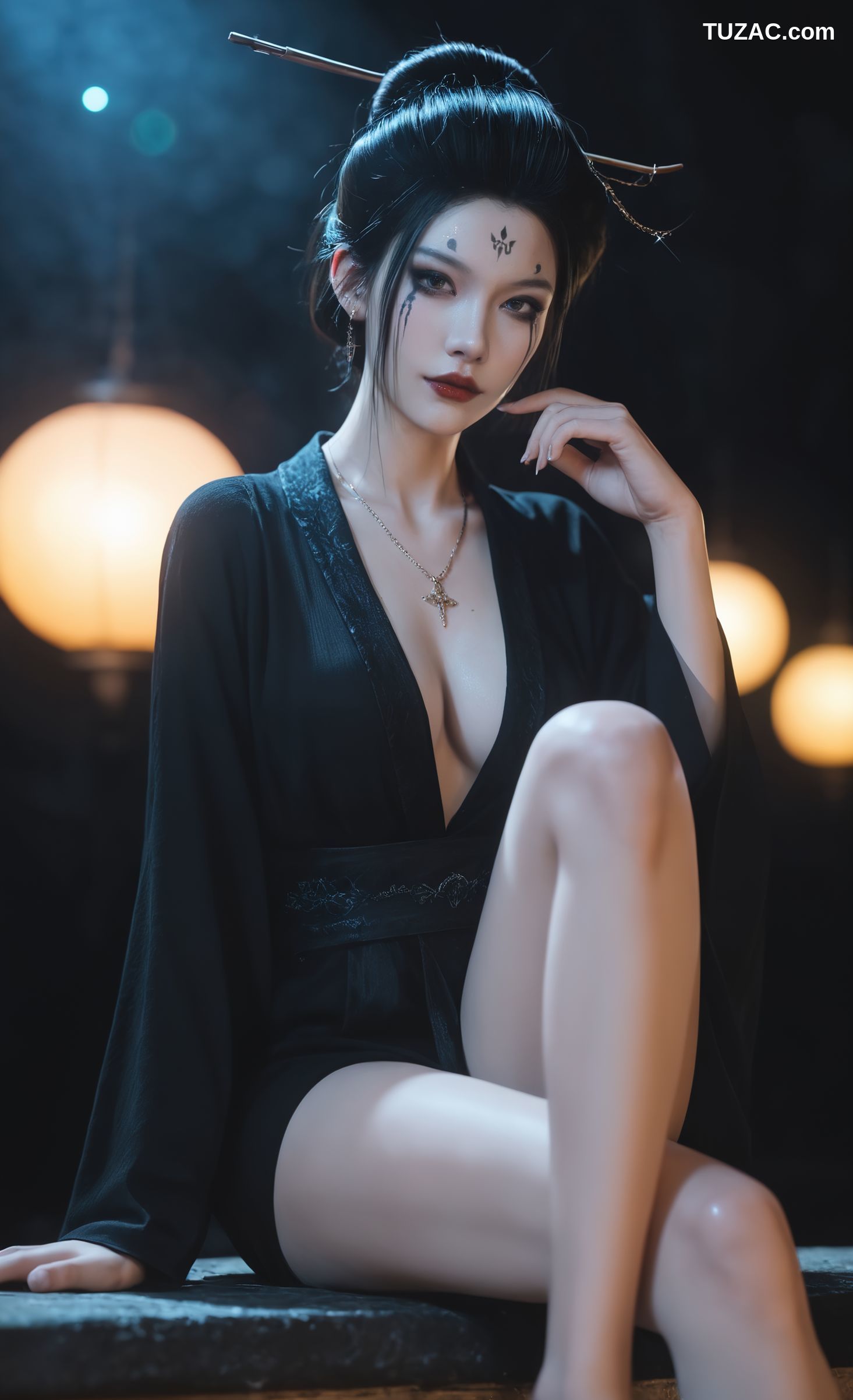 AI美女-18禁-黑神话悟空-四妹-黑纱篇