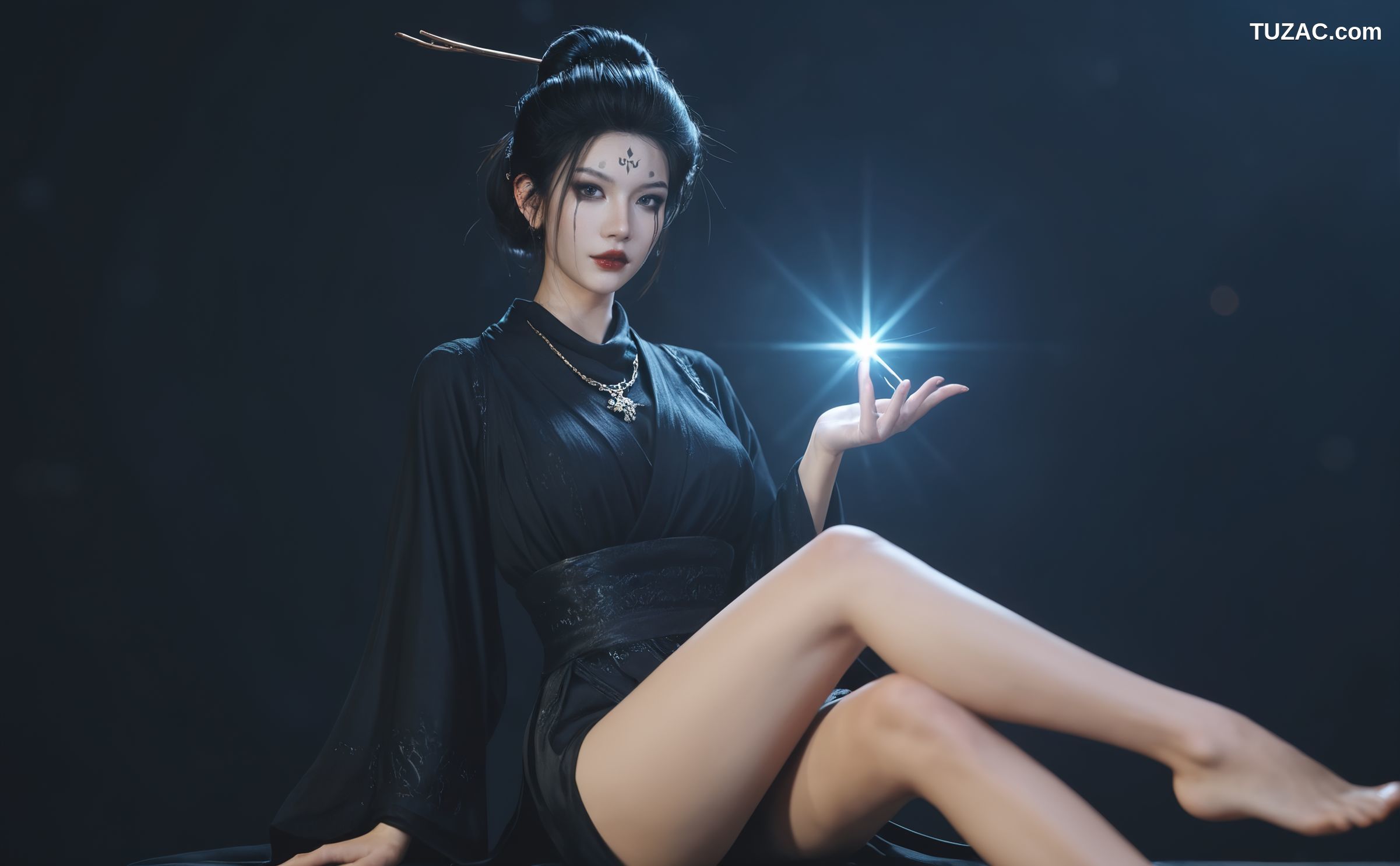 AI美女-18禁-黑神话悟空-四妹-黑纱篇