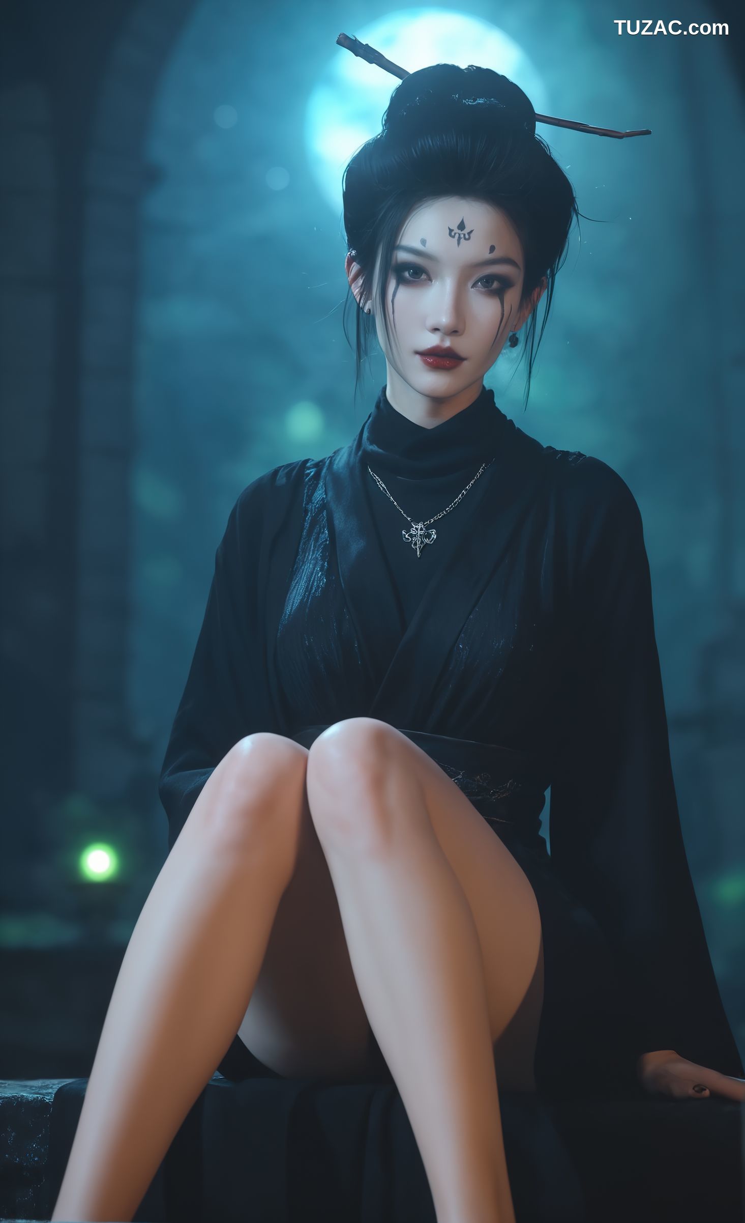 AI美女-18禁-黑神话悟空-四妹-黑纱篇