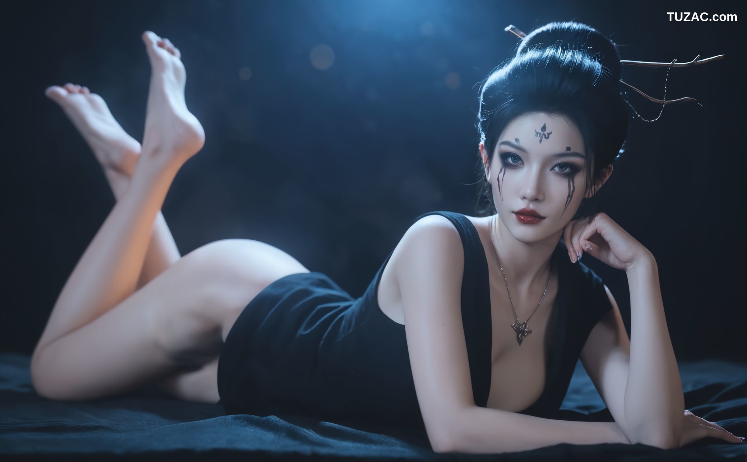 AI美女-18禁-黑神话悟空-四妹-黑纱篇