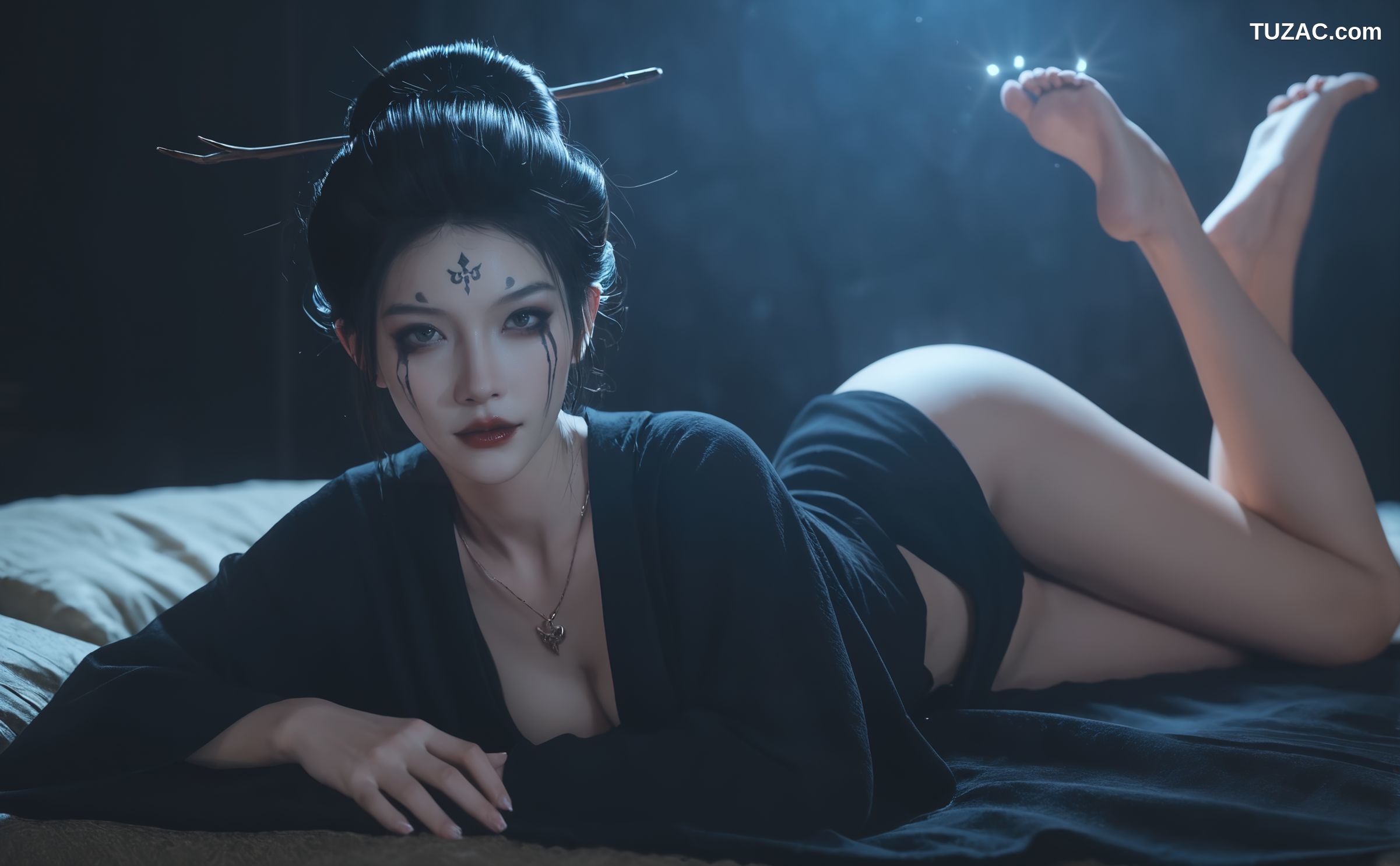 AI美女-18禁-黑神话悟空-四妹-黑纱篇