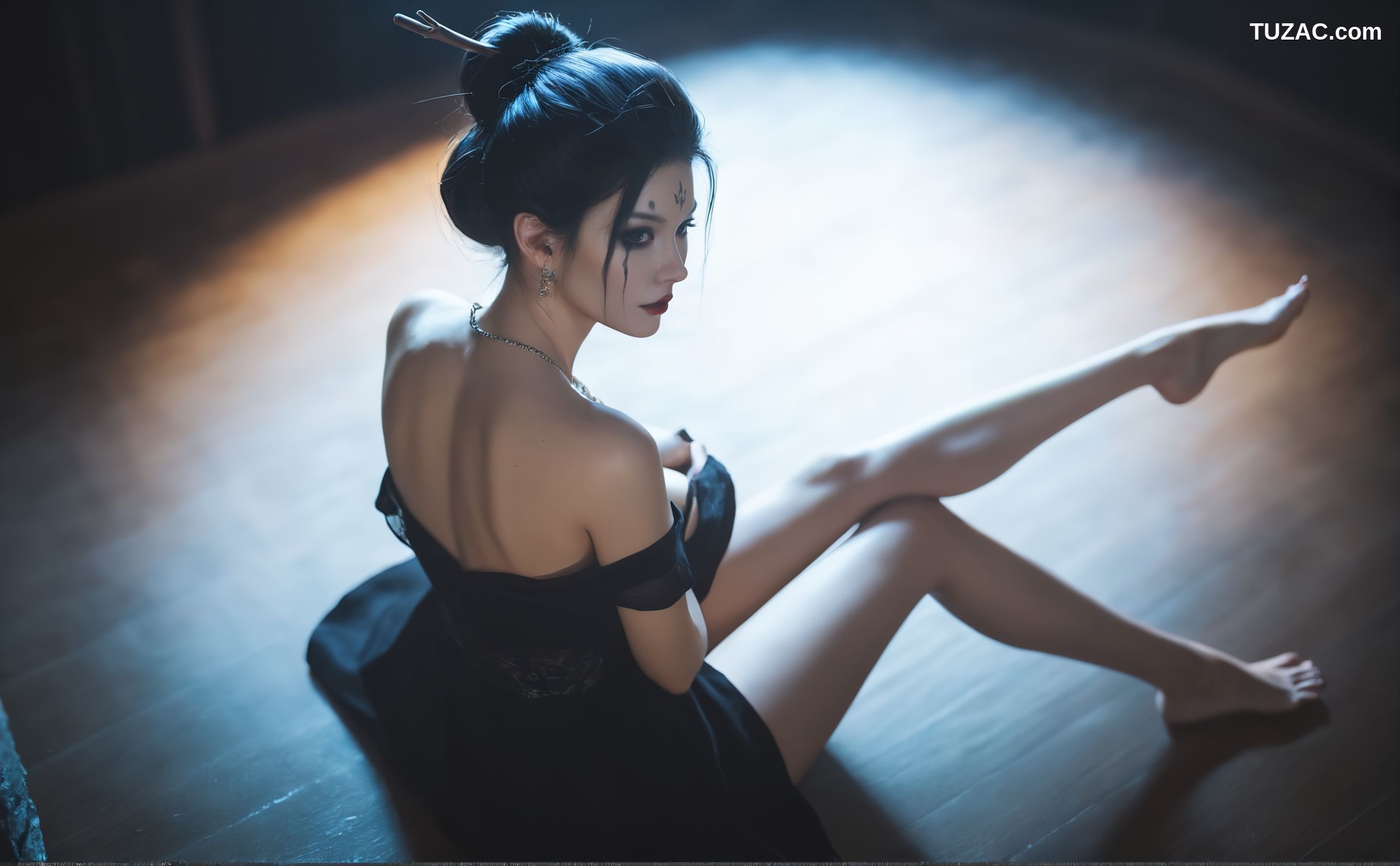 AI美女-18禁-黑神话悟空-四妹-黑纱篇