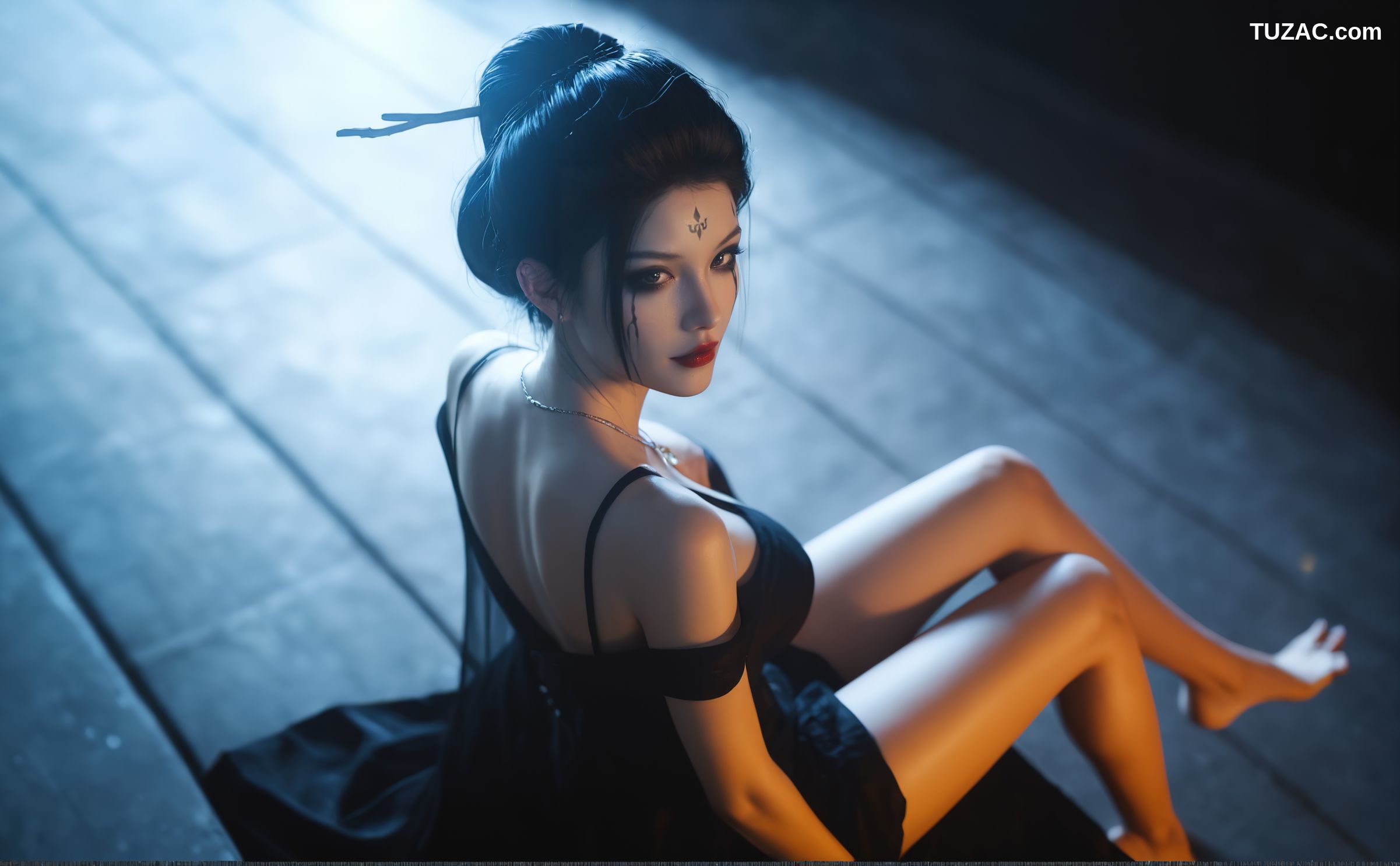 AI美女-18禁-黑神话悟空-四妹-黑纱篇