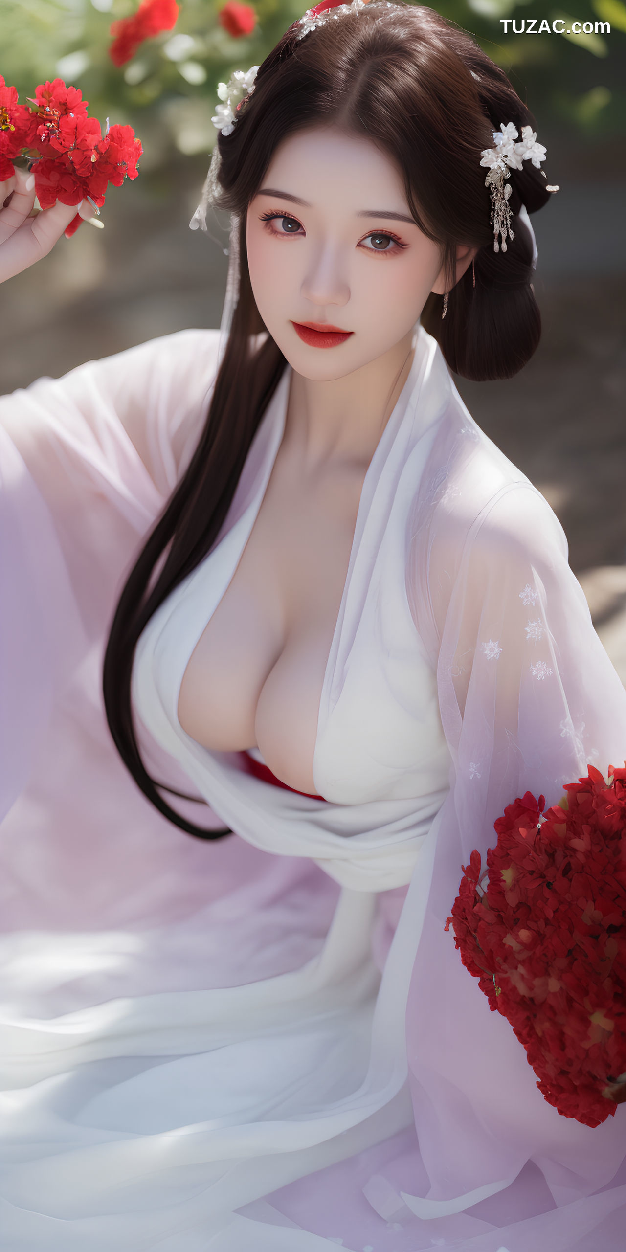 AI美女-冬梅映雪仙衣飘飘