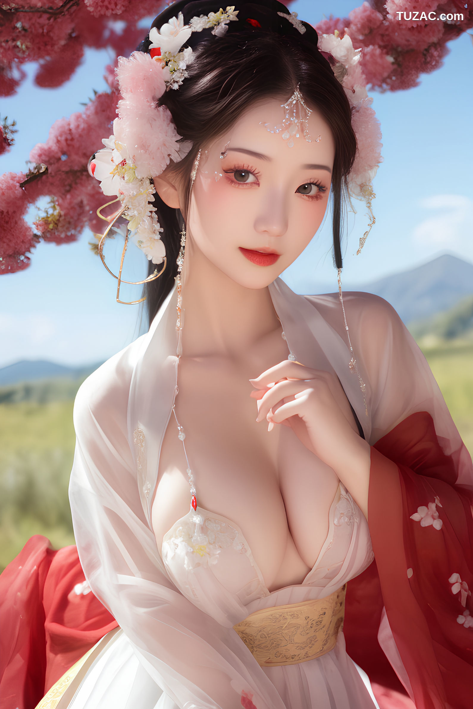 AI美女-冬梅映雪仙衣飘飘