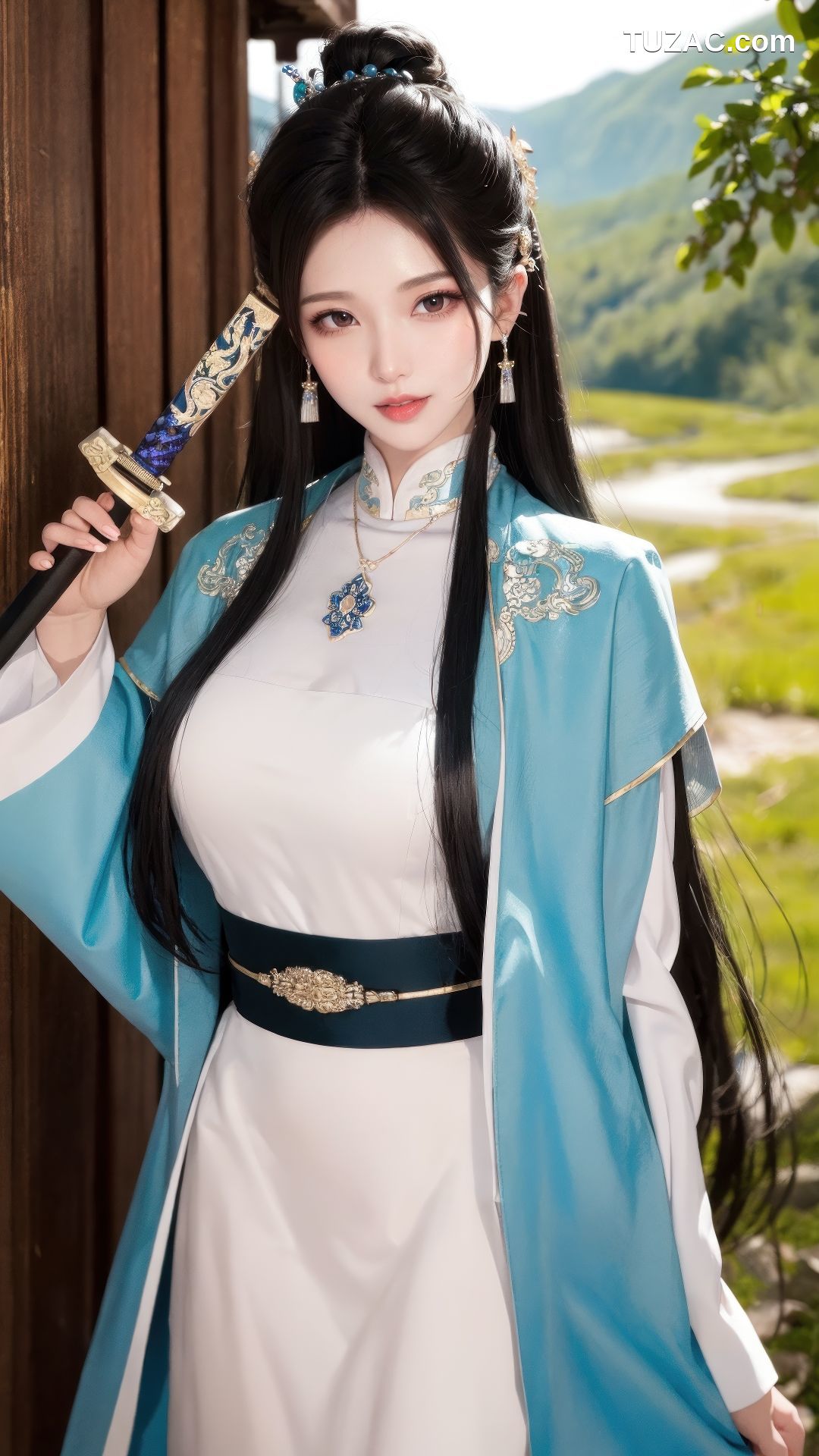 AI美女-古装侠女