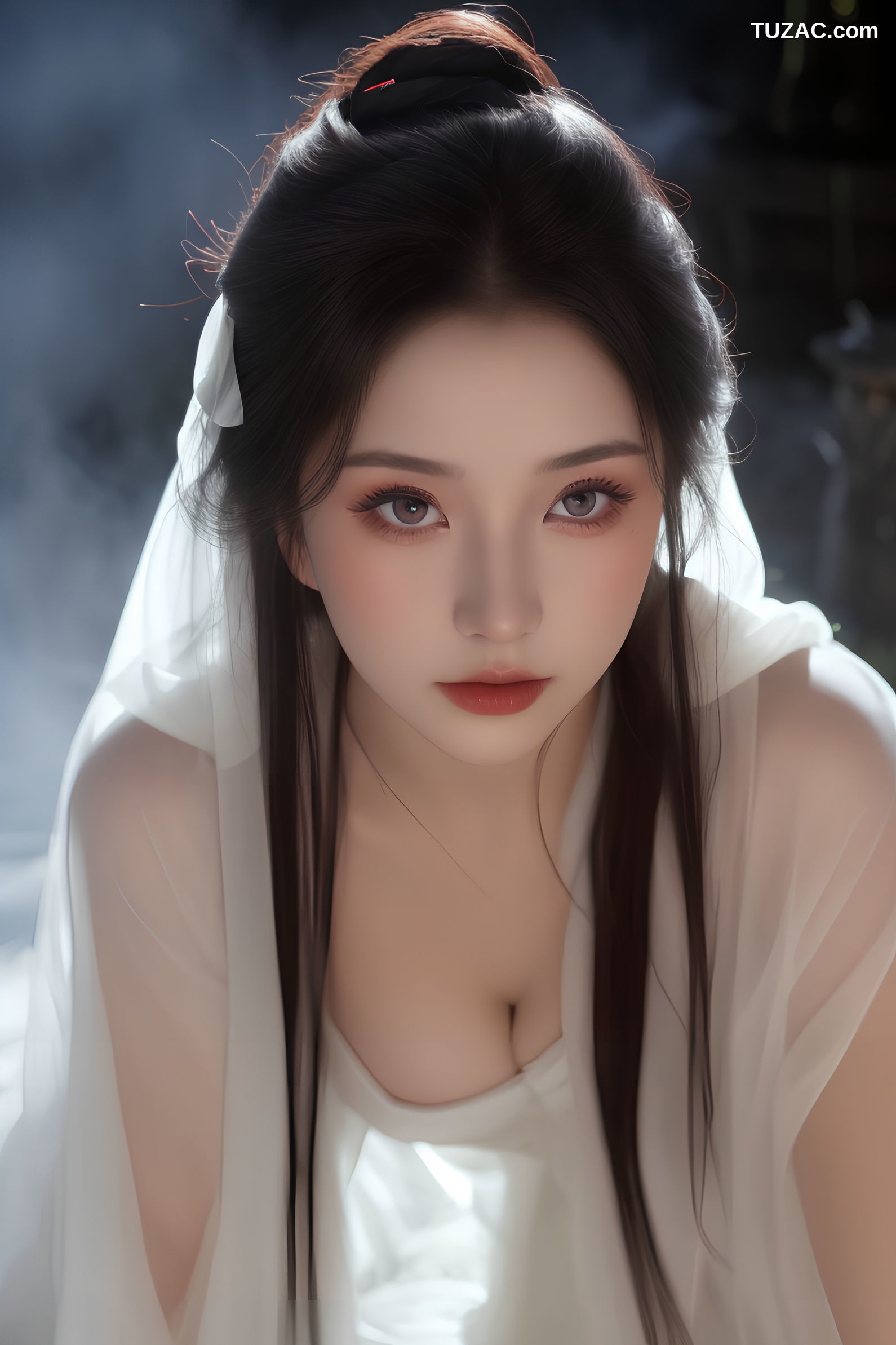 AI美女-古风-坎卷