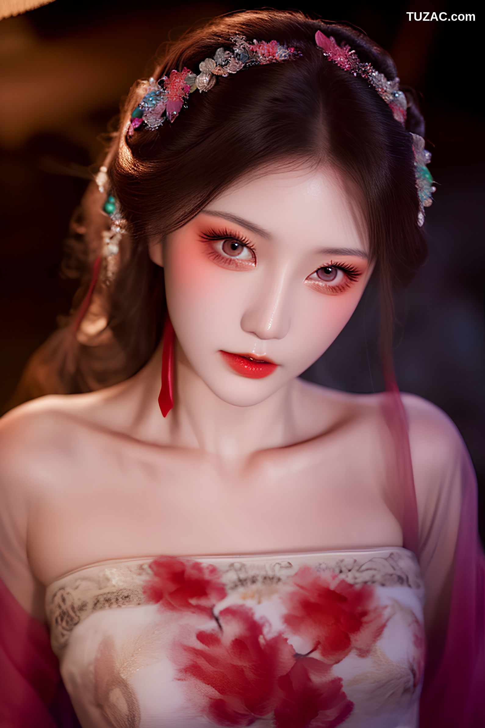 AI美女-古风-震卷