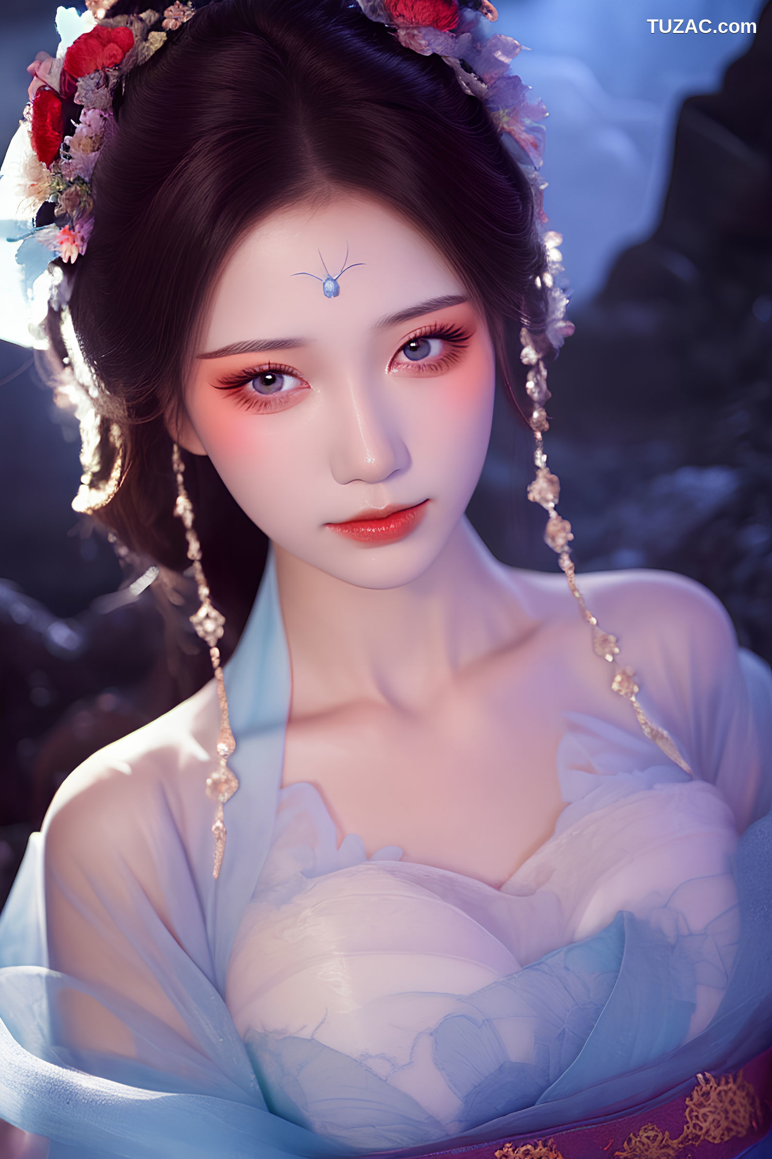 AI美女-古风-震卷