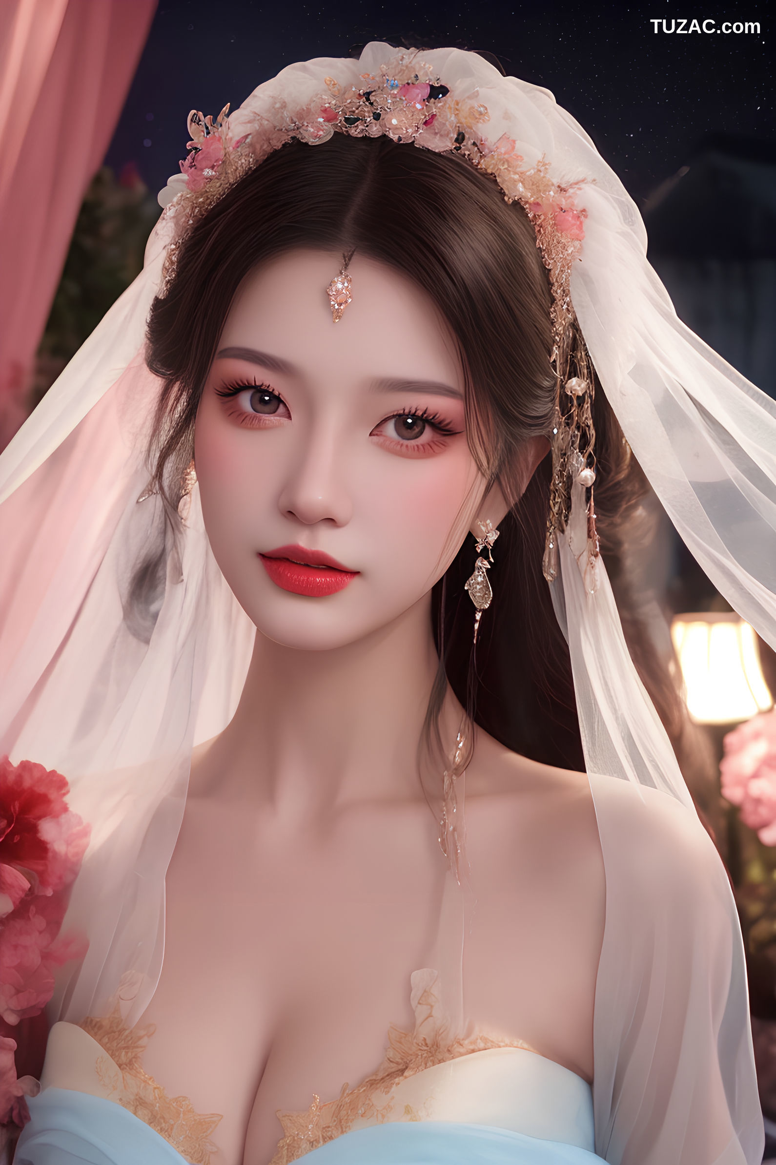 AI美女-古风-震卷