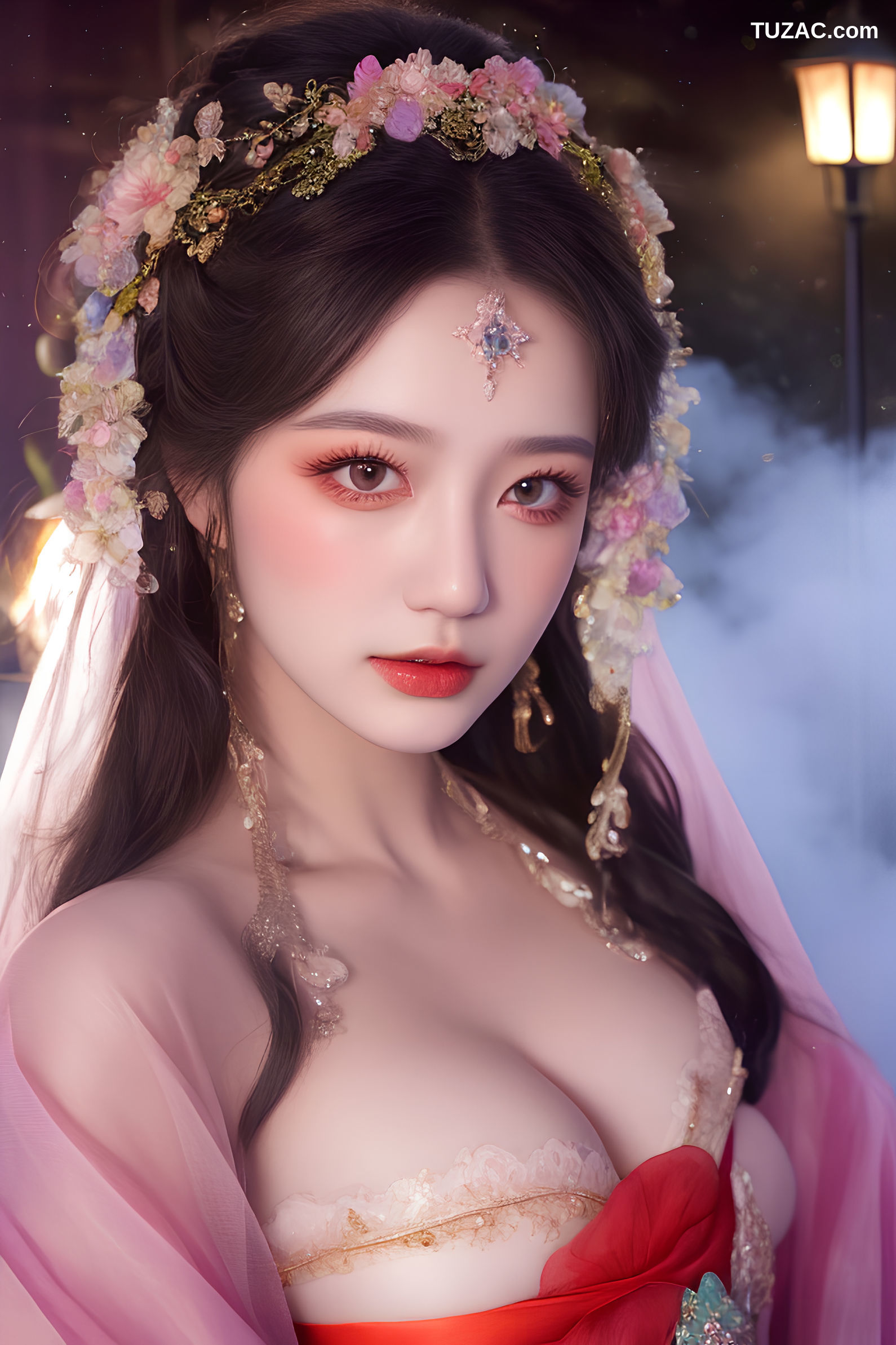 AI美女-古风-震卷