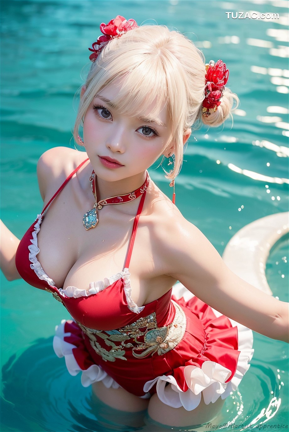 AI美女-古风泳装-纯净版