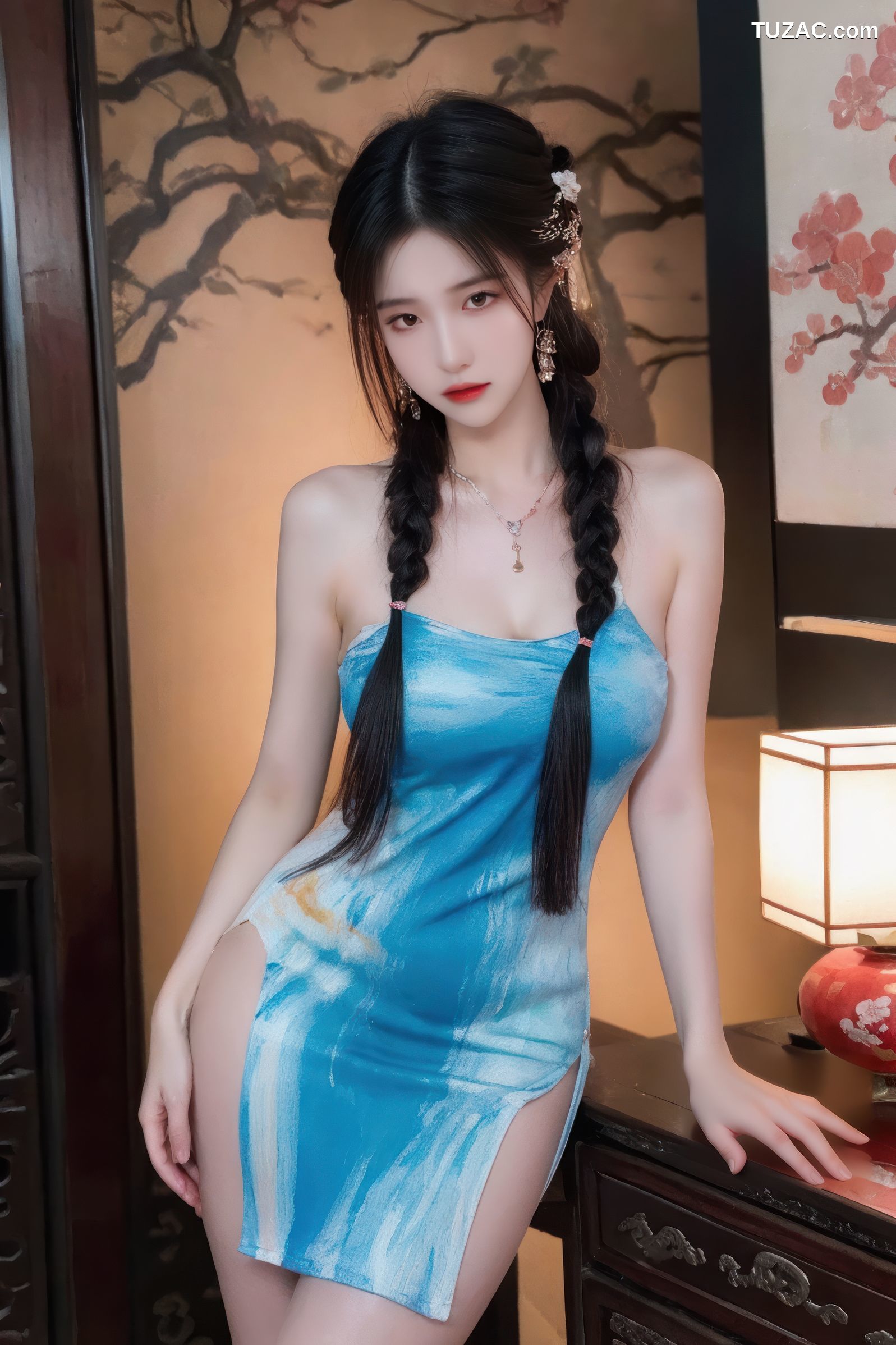 AI美女-性感古风服饰