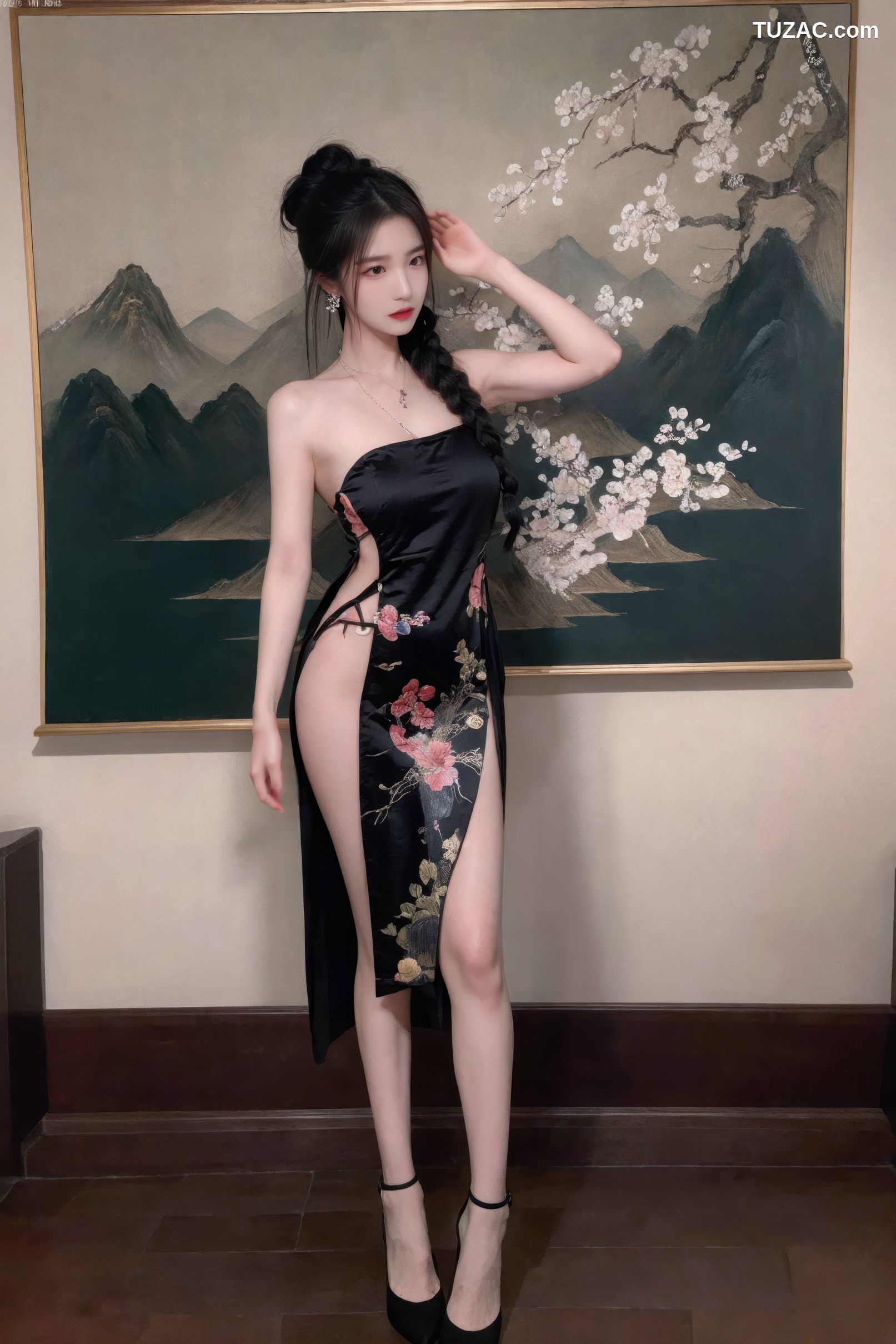 AI美女-性感古风服饰