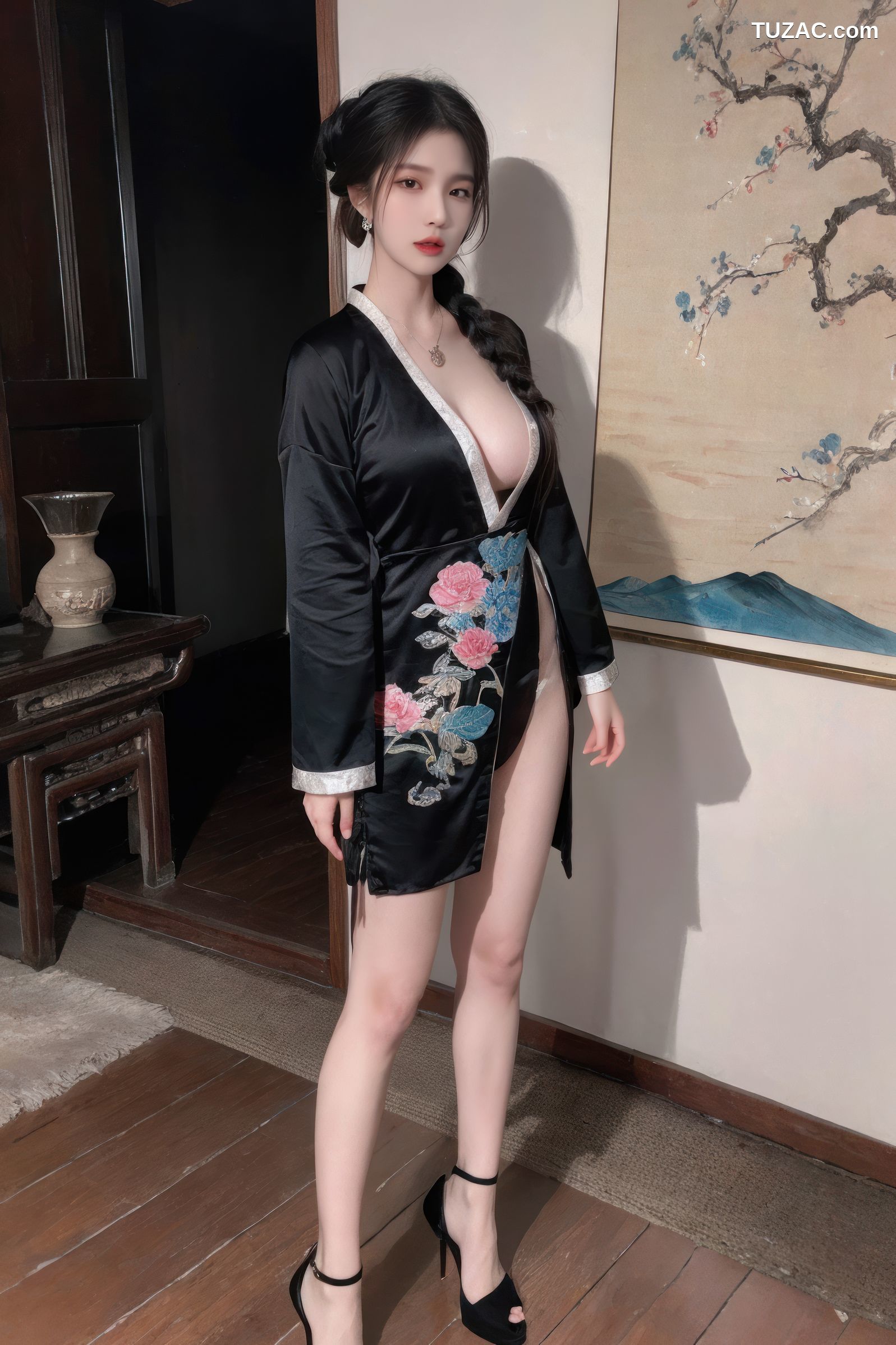 AI美女-性感古风服饰