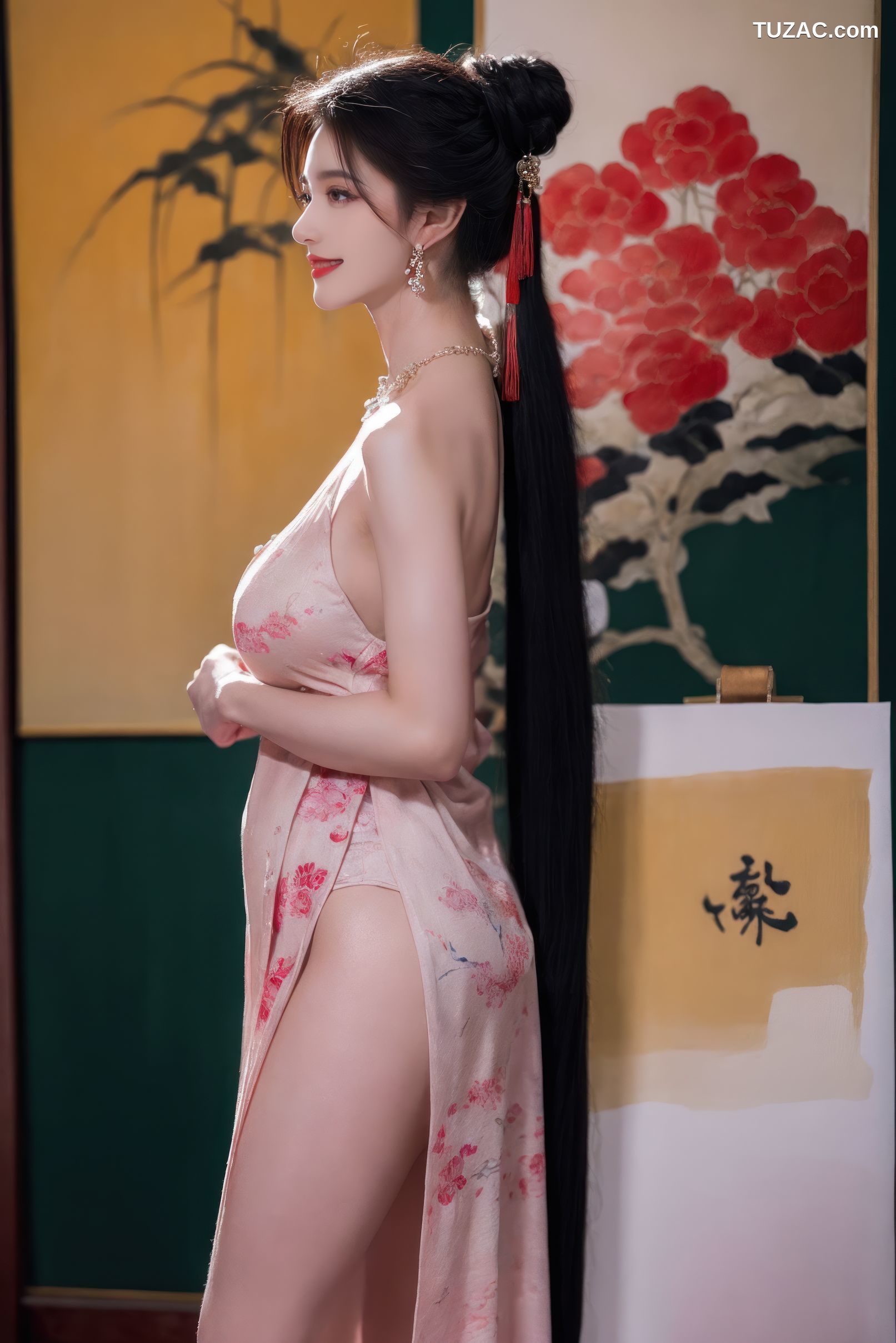 AI美女-性感古风服饰