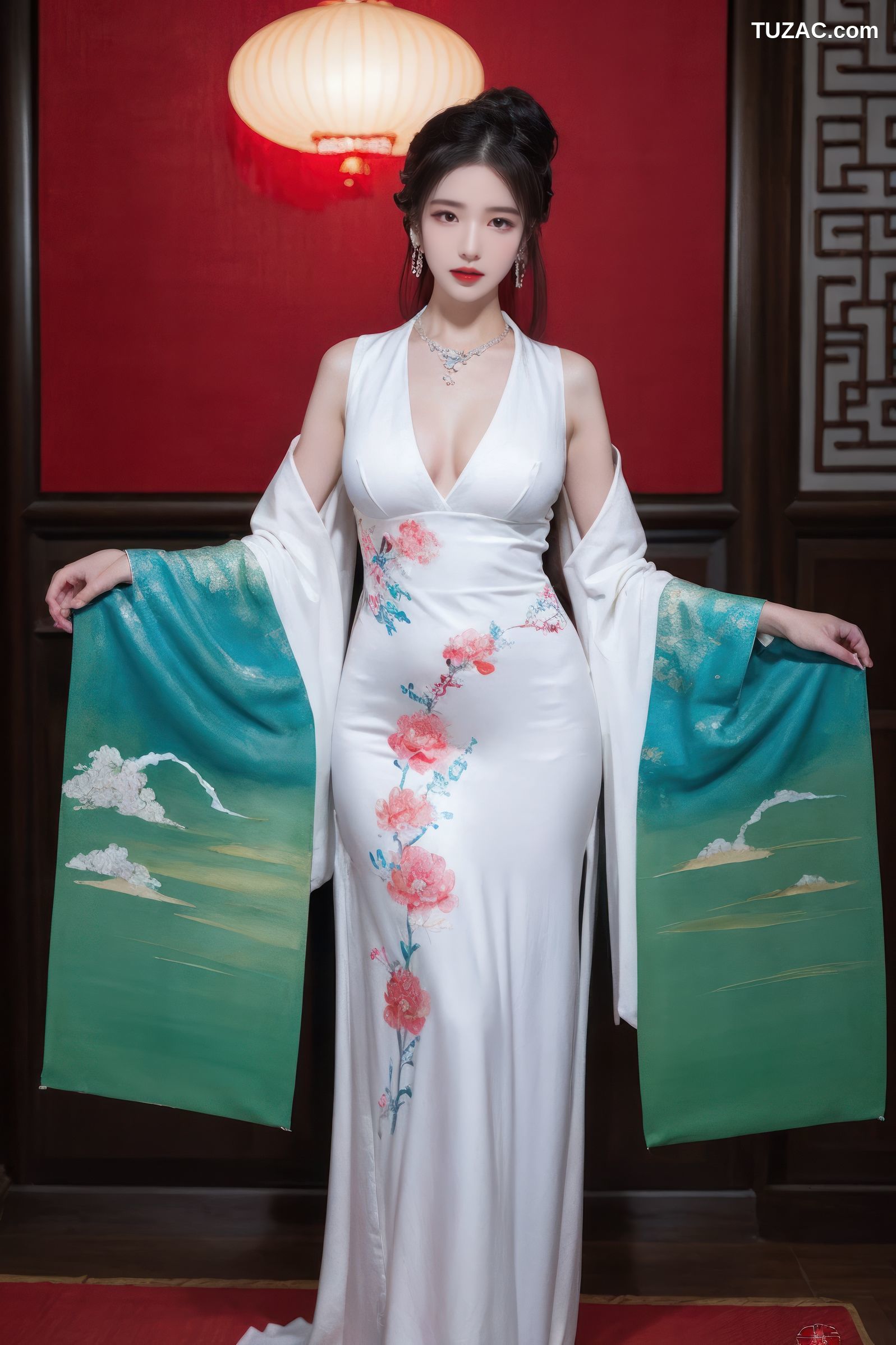 AI美女-性感古风服饰