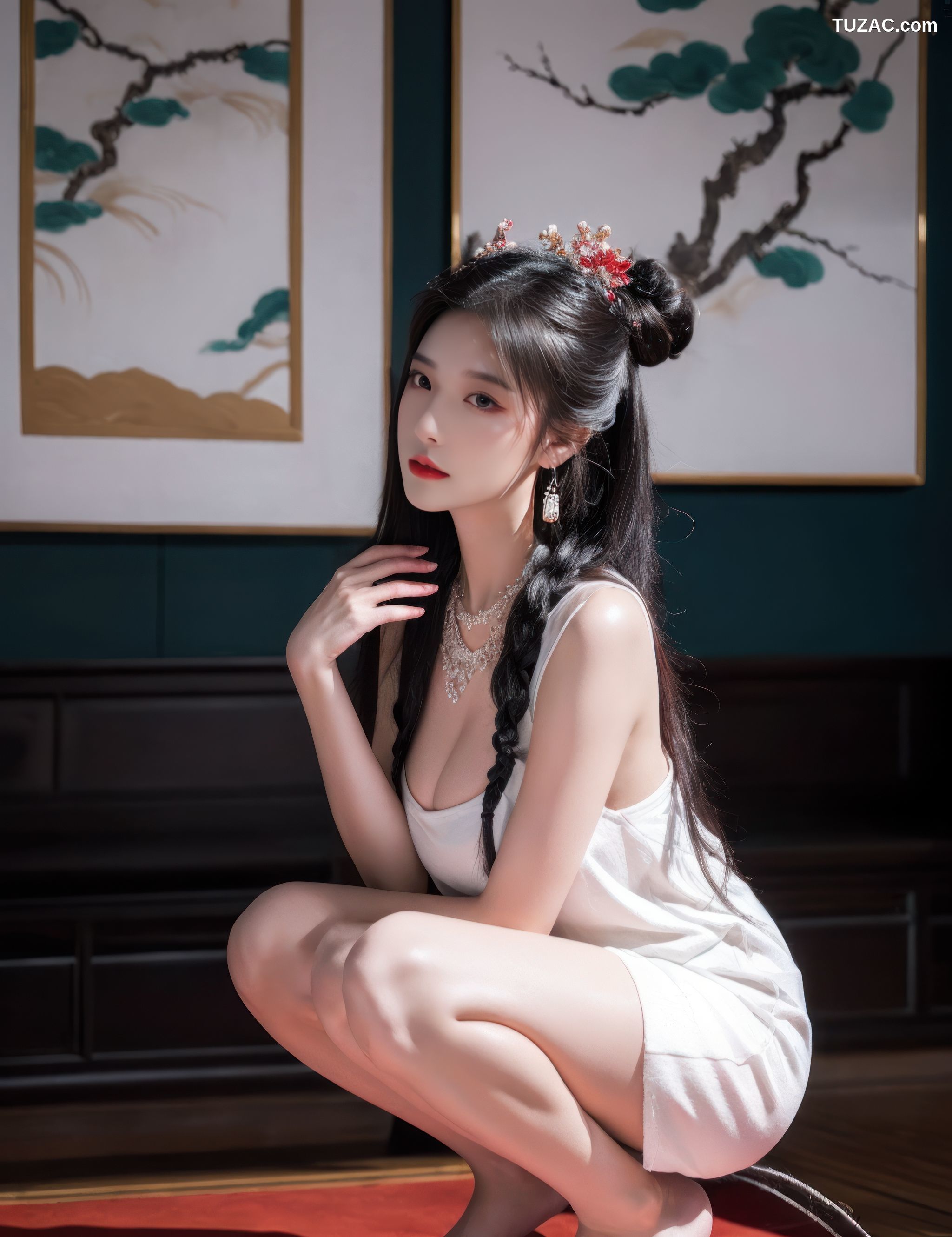 AI美女-性感古风服饰