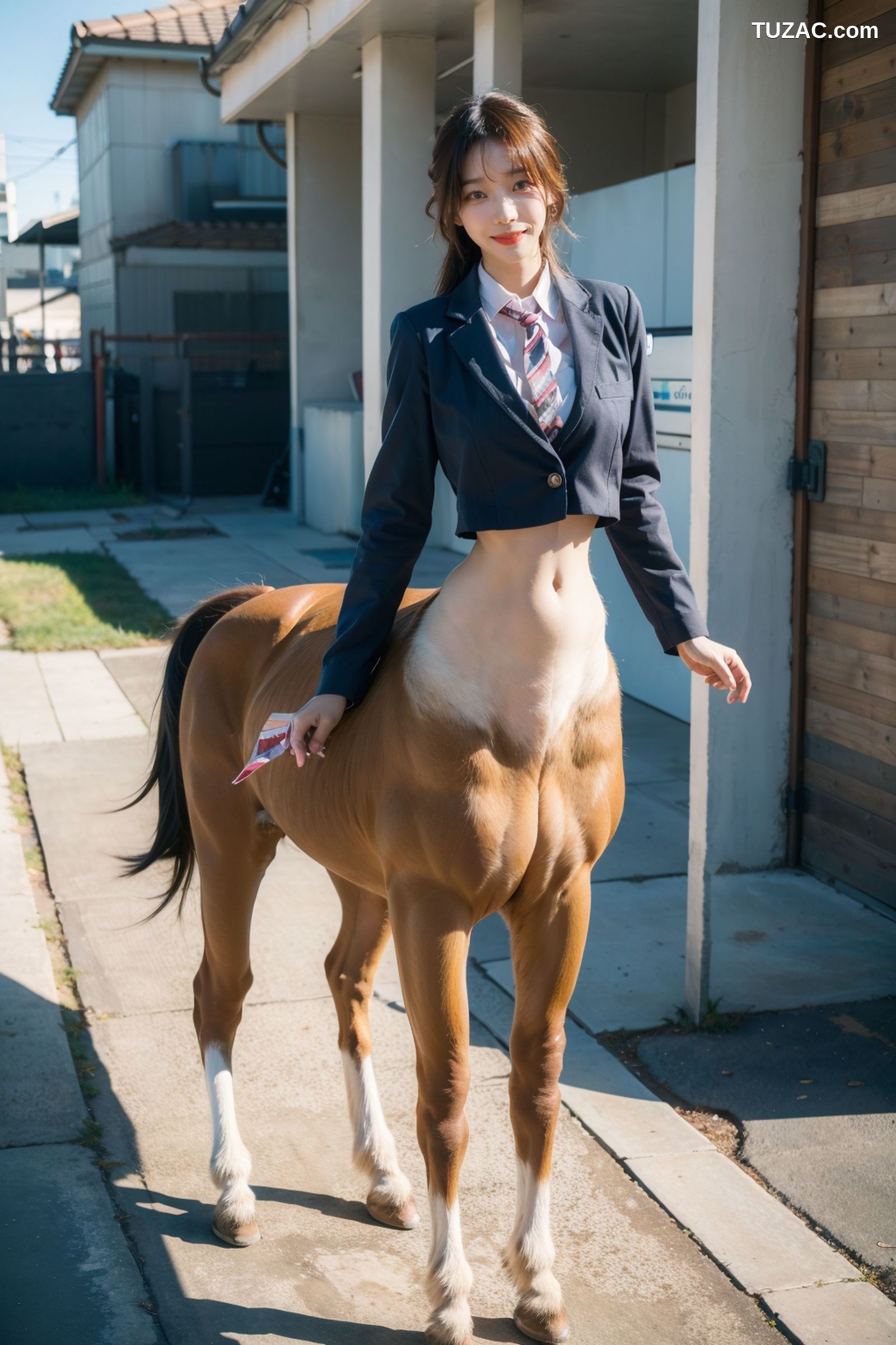 AI美女-拟实-人马美少女学生-纯净版