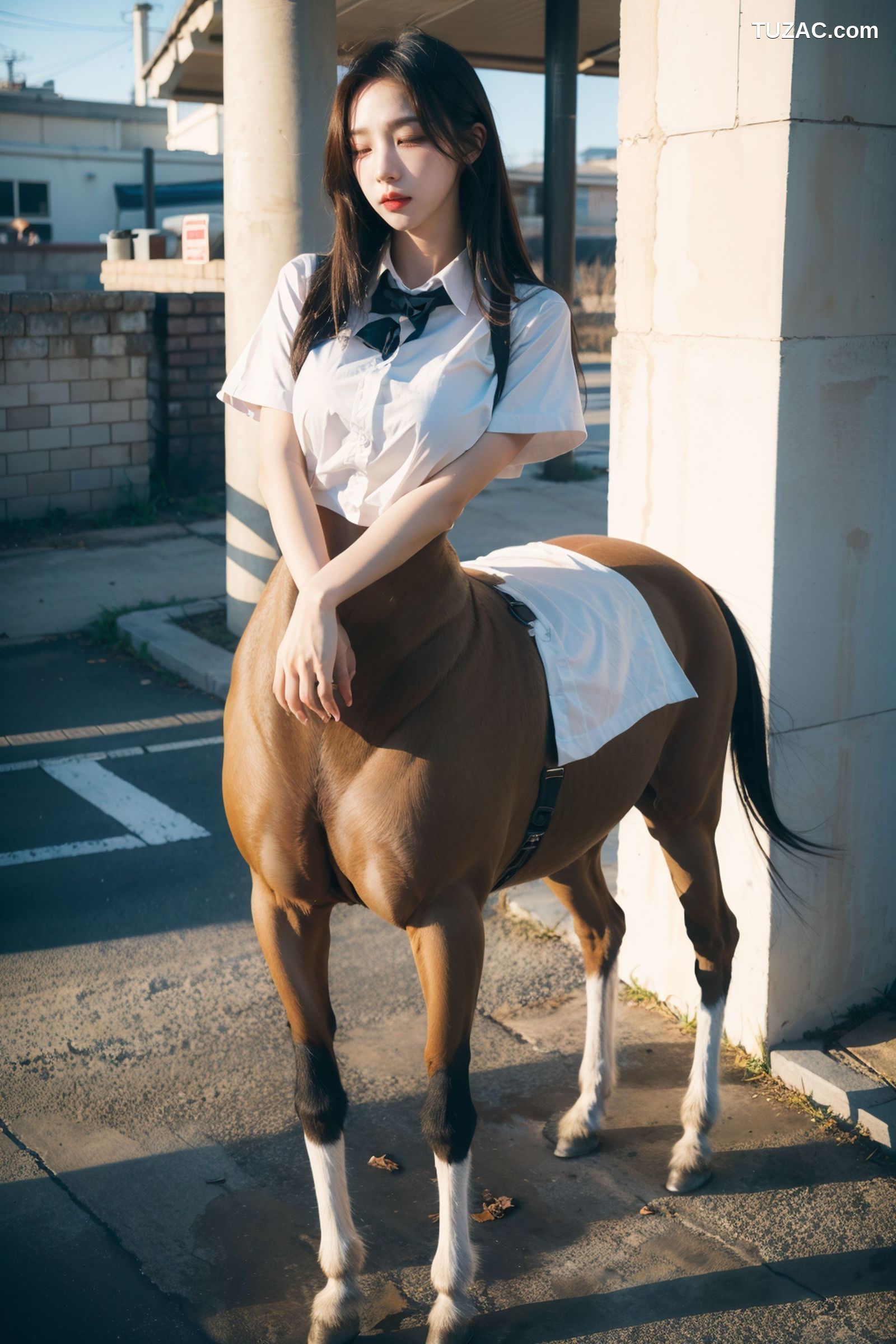 AI美女-拟实-人马美少女学生-纯净版