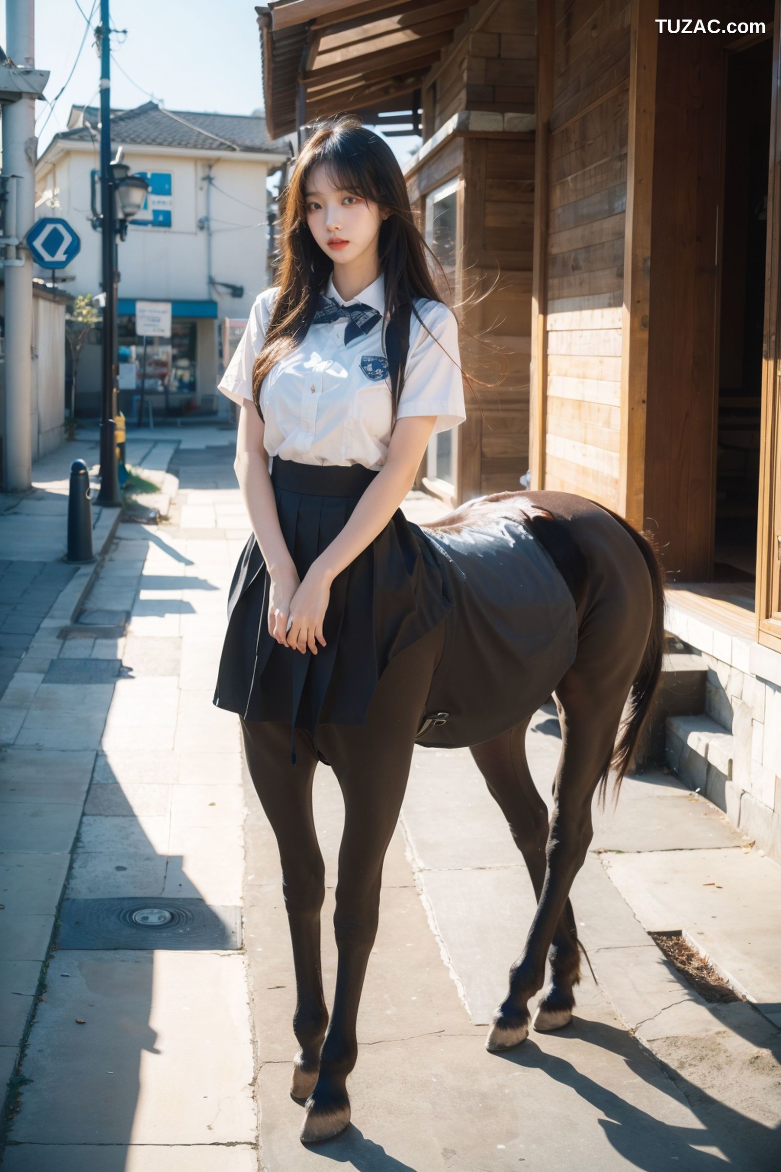 AI美女-拟实-人马美少女学生-纯净版