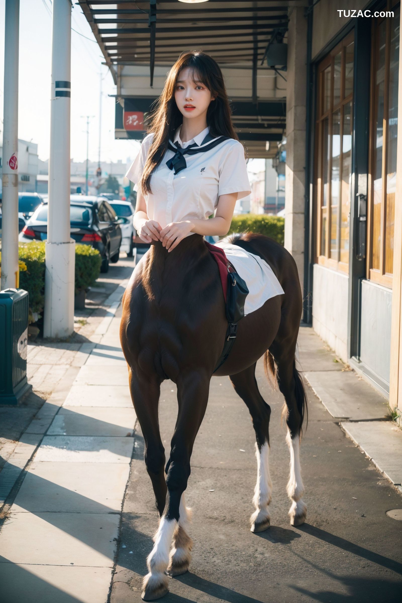 AI美女-拟实-人马美少女学生-纯净版