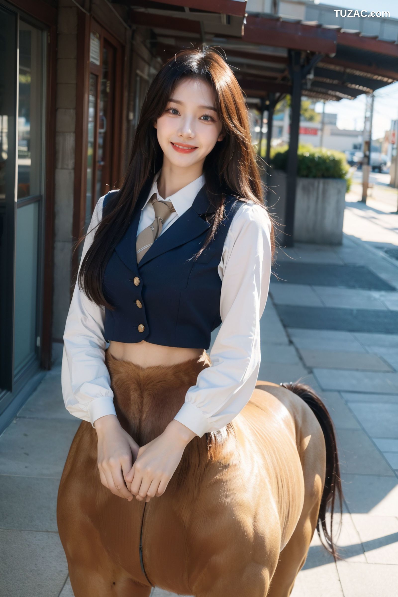 AI美女-拟实-人马美少女学生-纯净版