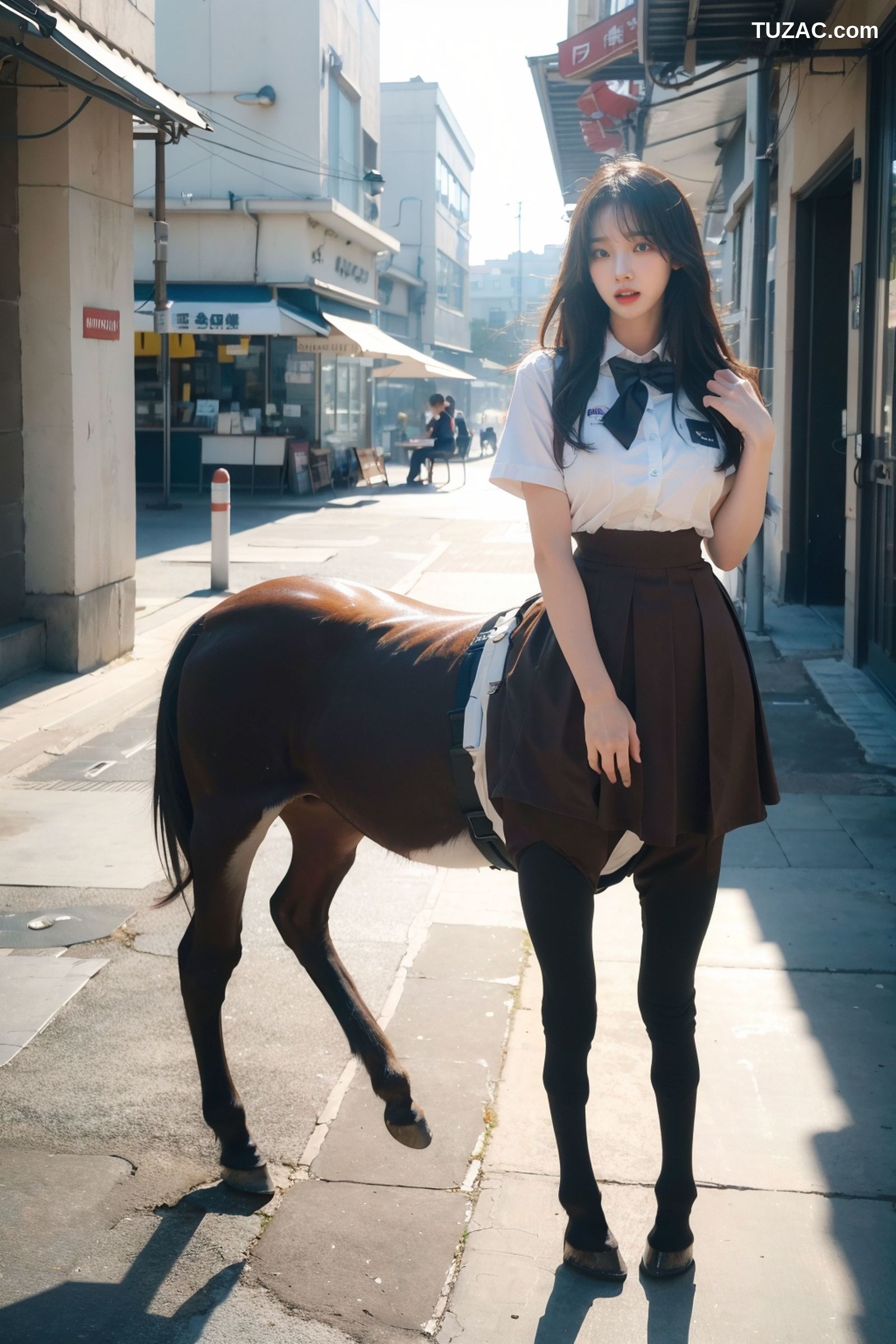 AI美女-拟实-人马美少女学生-纯净版