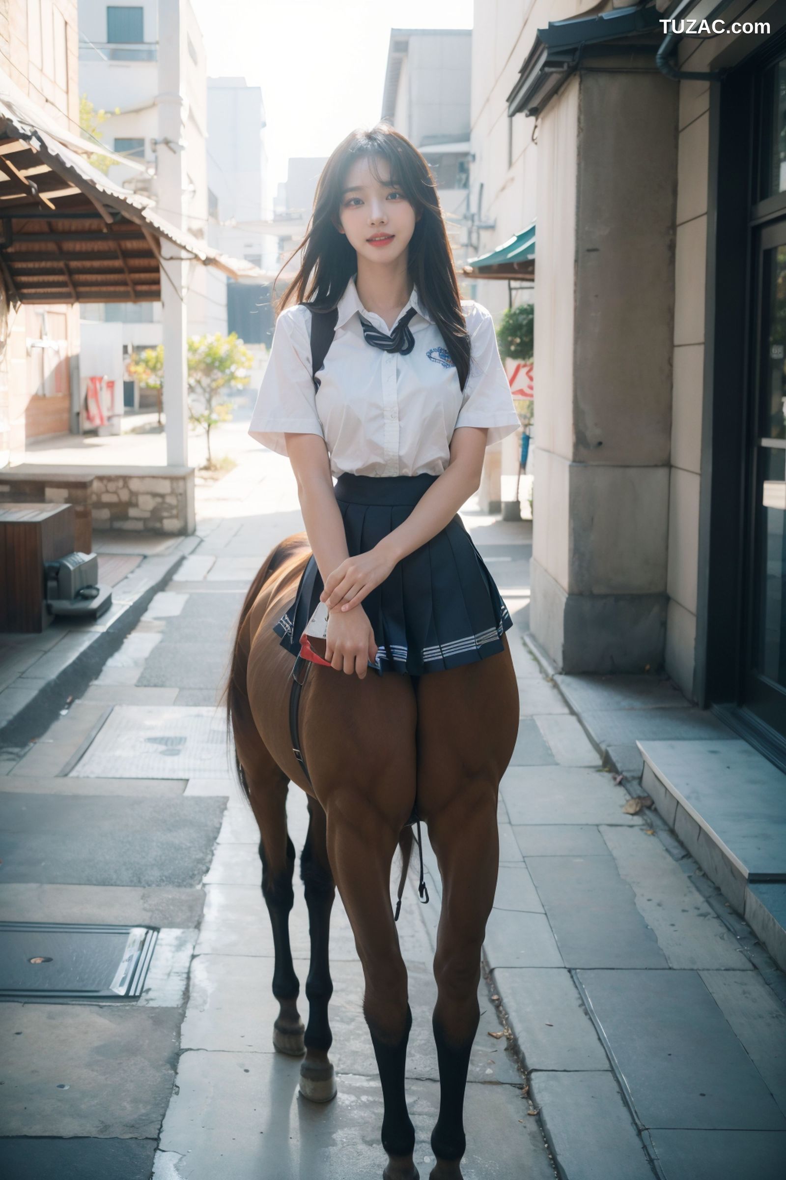 AI美女-拟实-人马美少女学生-纯净版