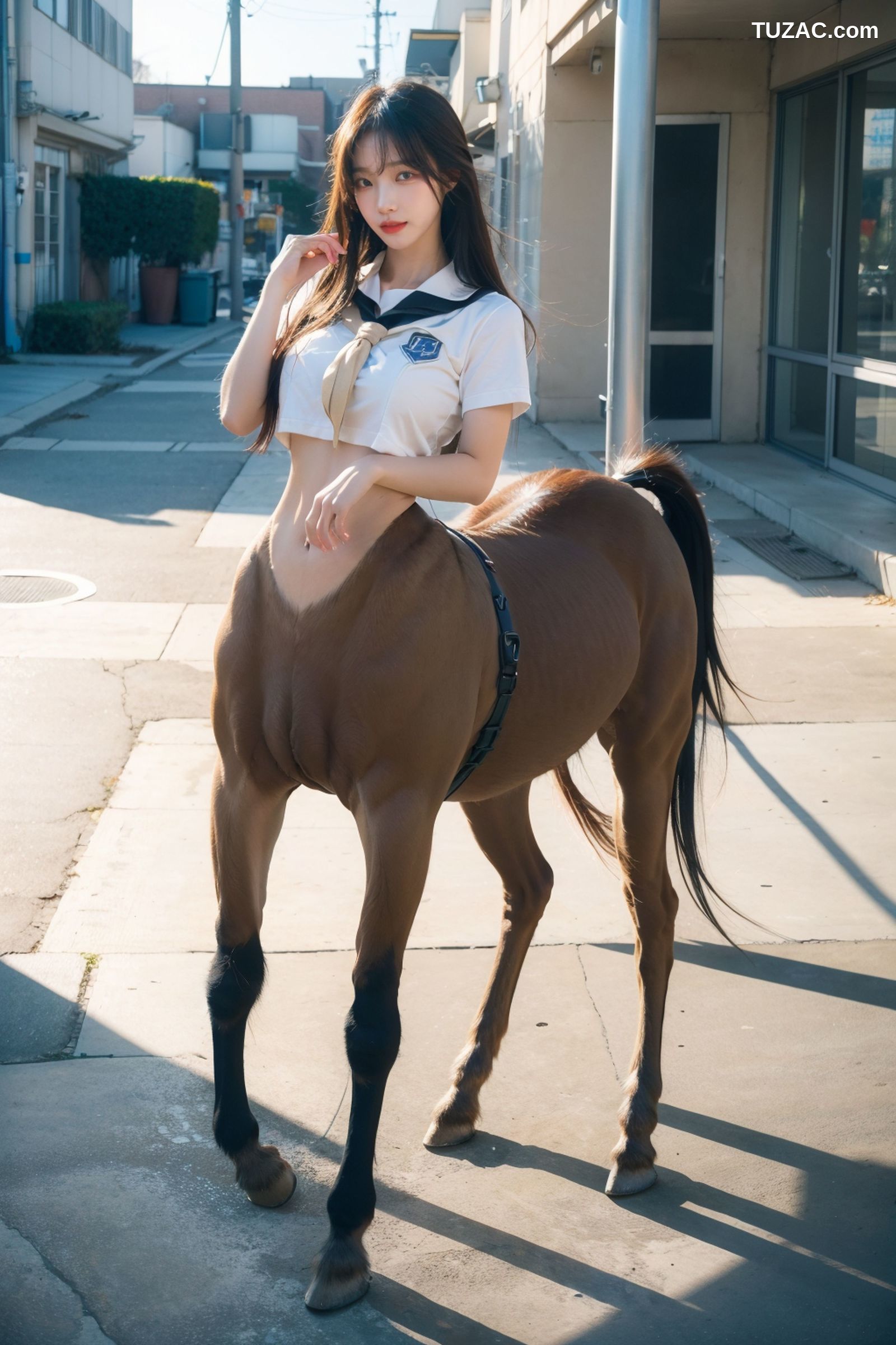 AI美女-拟实-人马美少女学生-纯净版