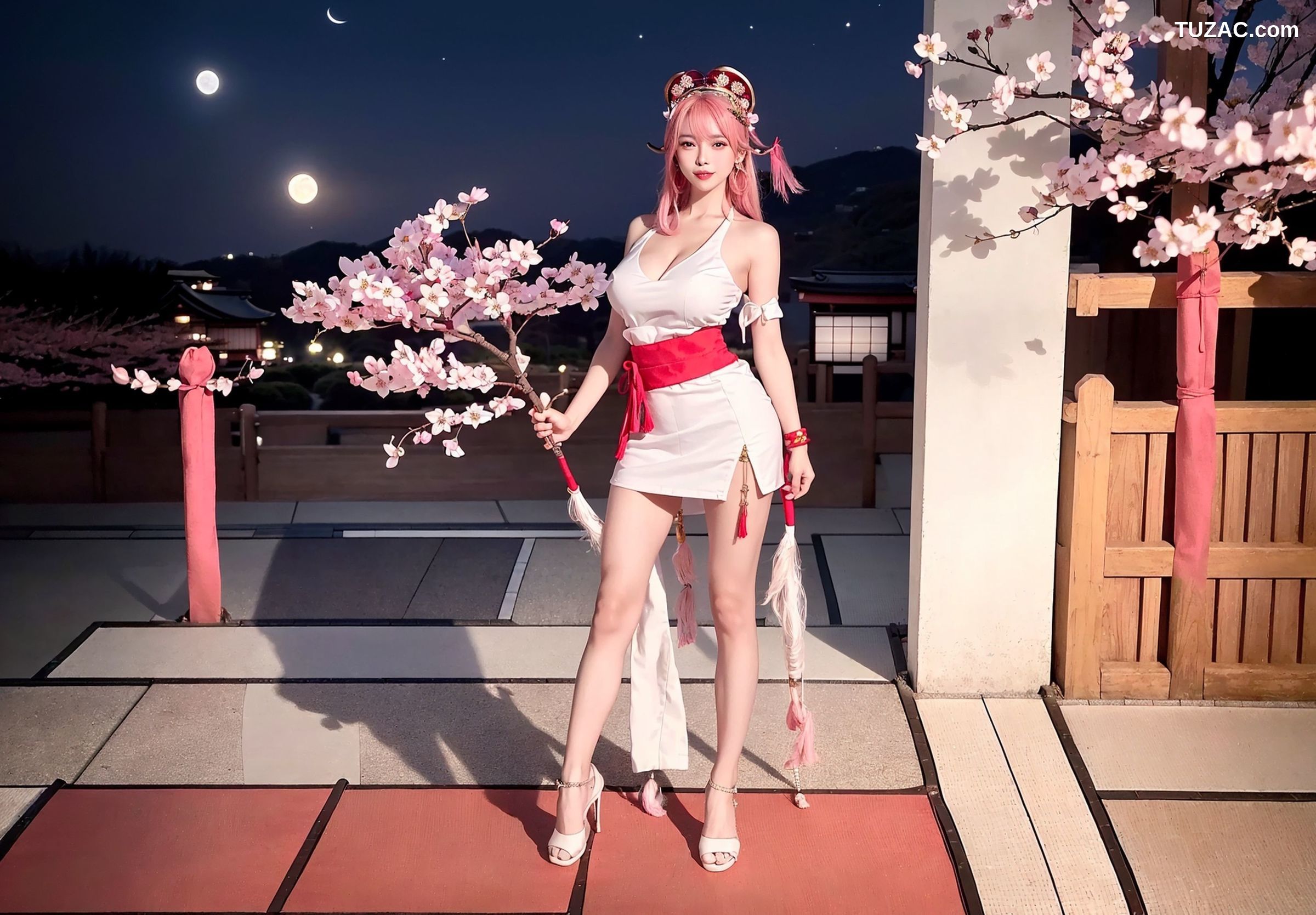 AI美女-拟实-八重神子-Yae-Miko-纯净版