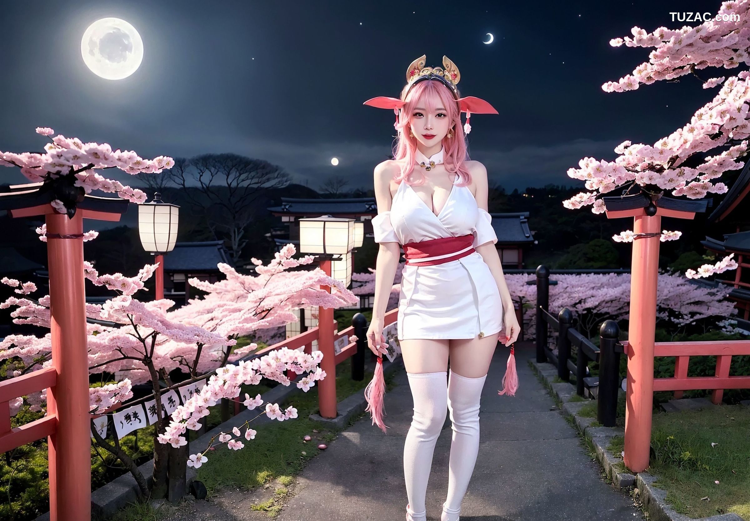 AI美女-拟实-八重神子-Yae-Miko-纯净版