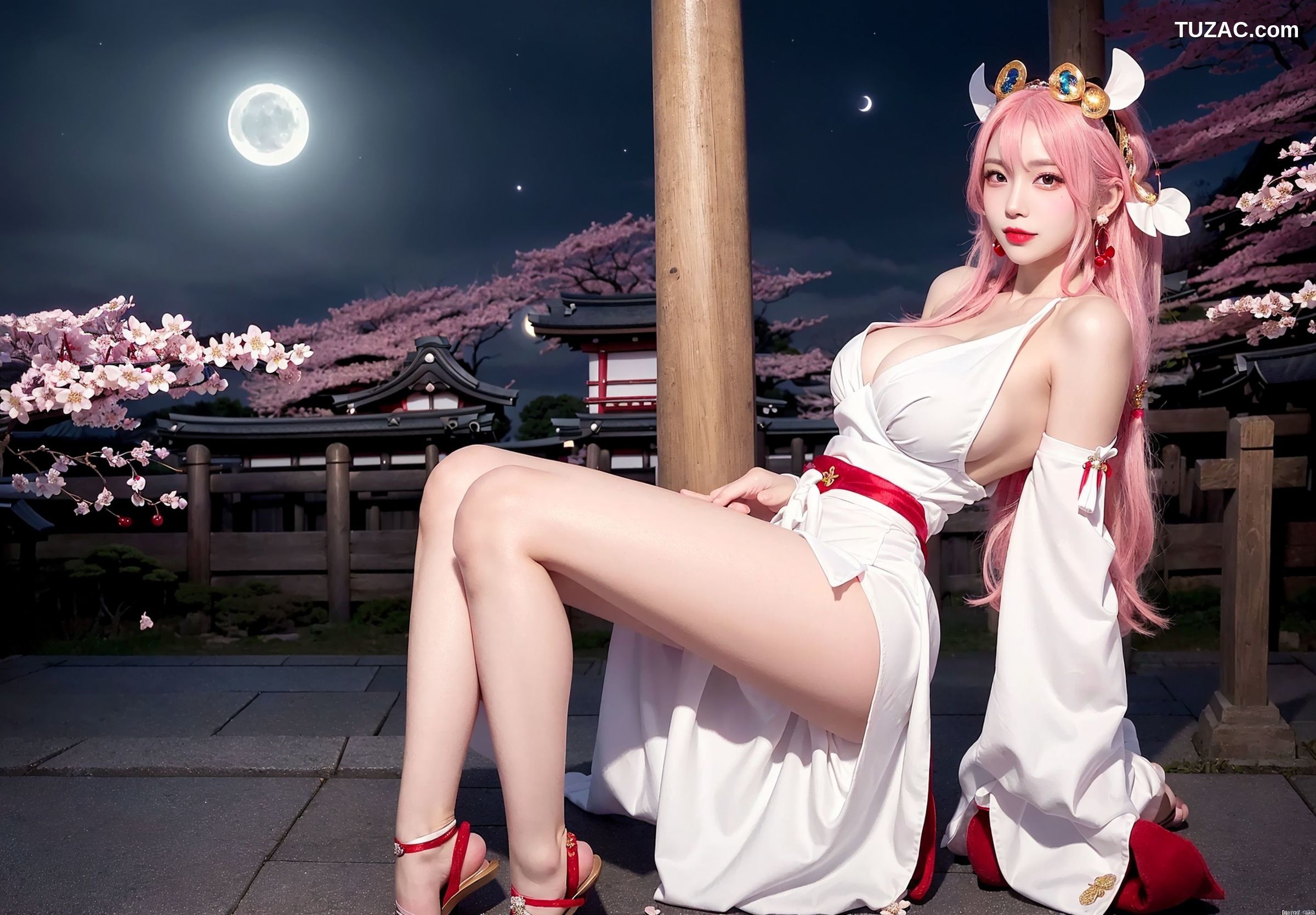 AI美女-拟实-八重神子-Yae-Miko-纯净版