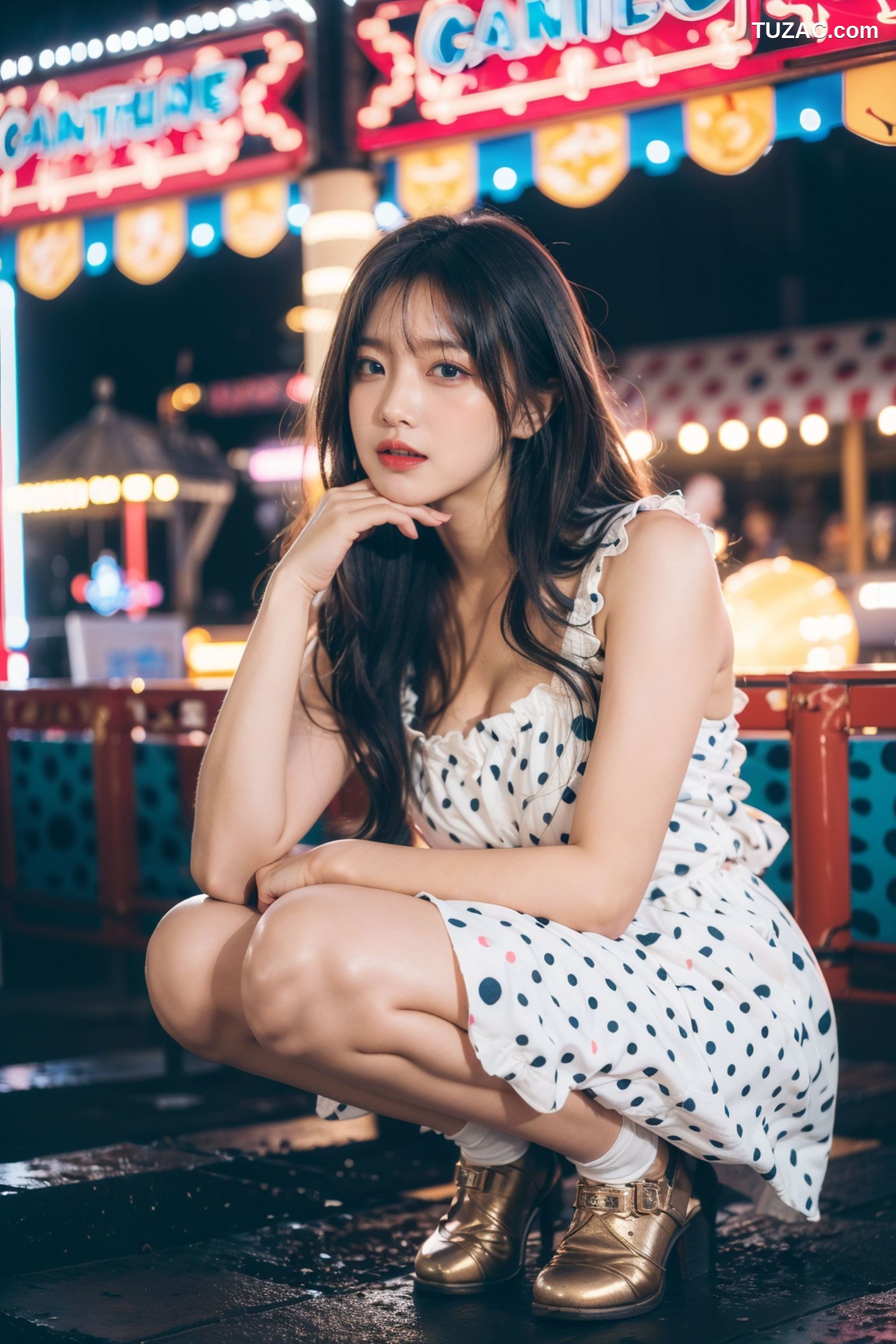 AI美女-拟实-嘉年华夜市美女-纯净版