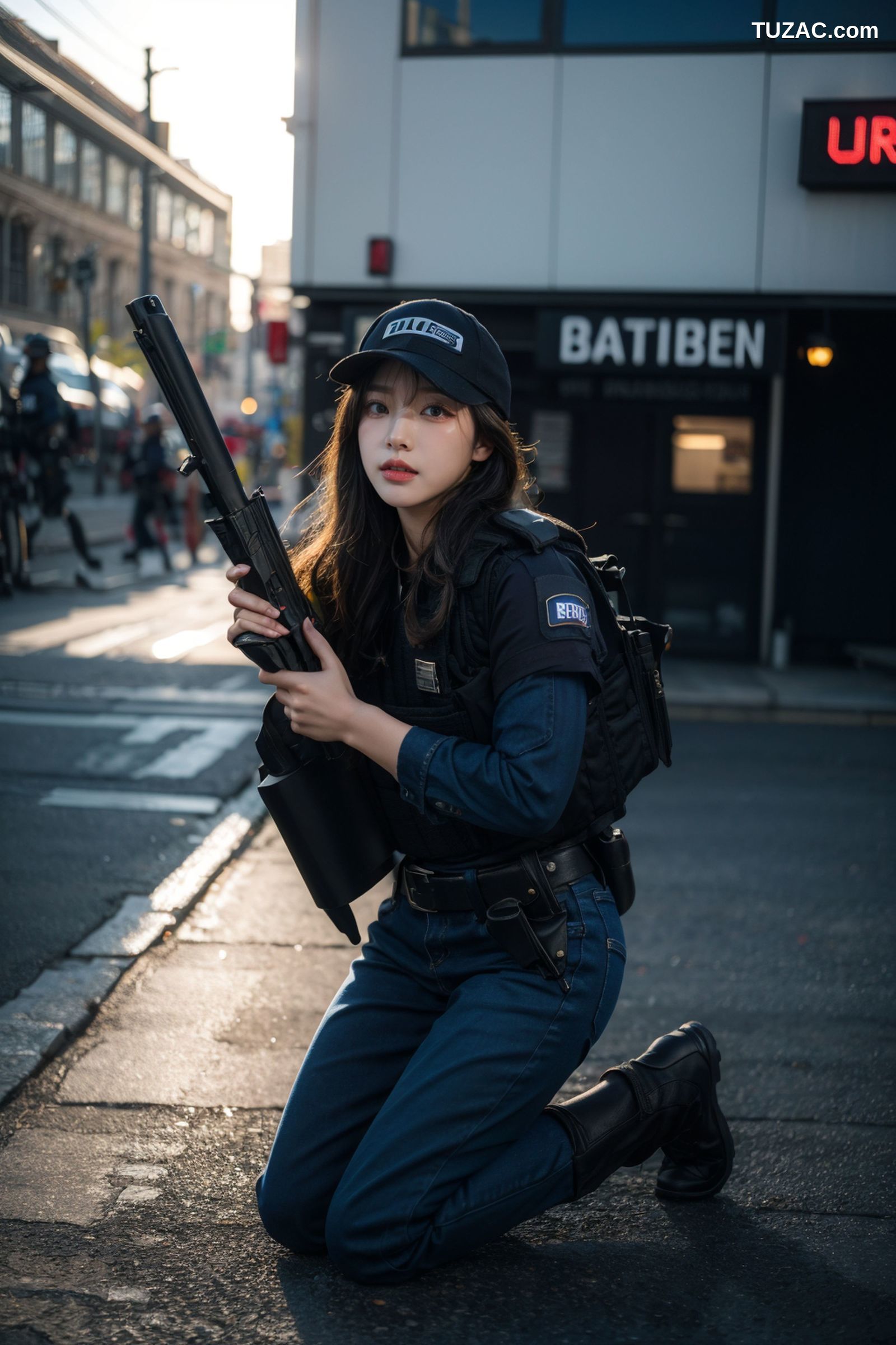 AI美女-拟实-女特警-纯净版