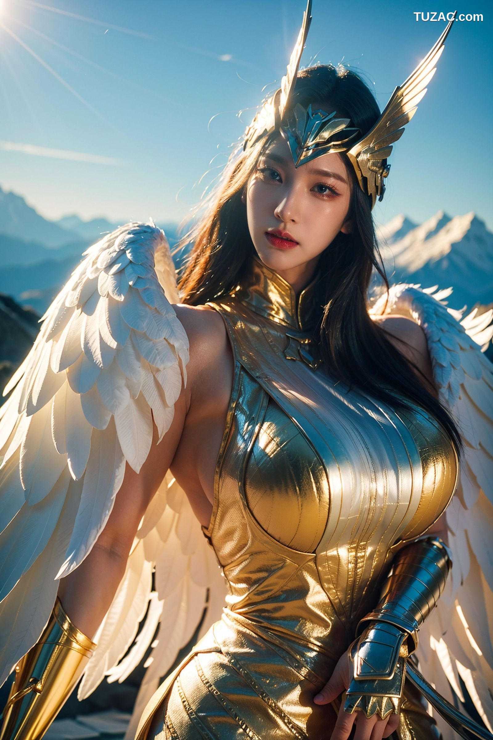 AI美女-拟实-巨乳战甲天使