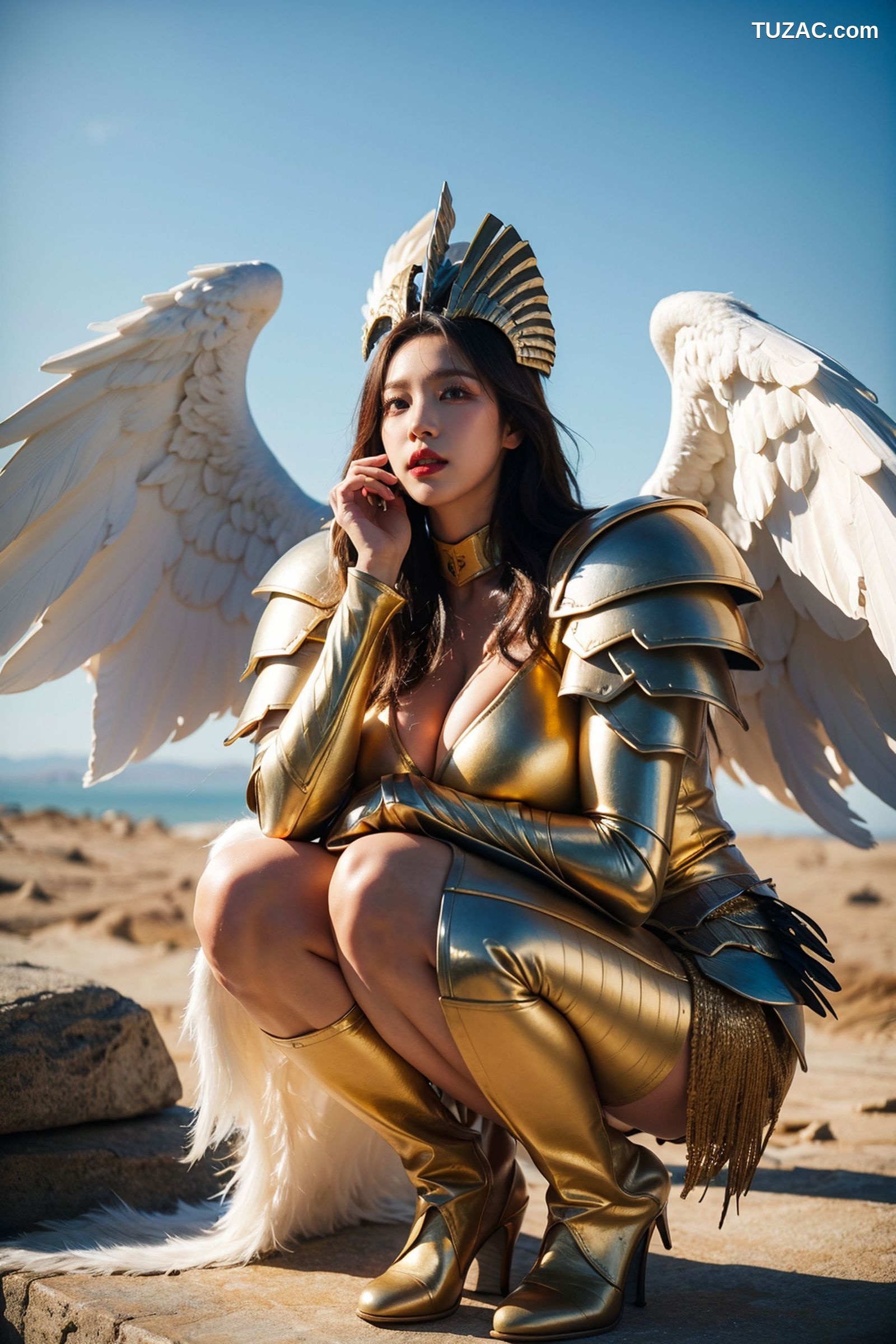 AI美女-拟实-巨乳战甲天使