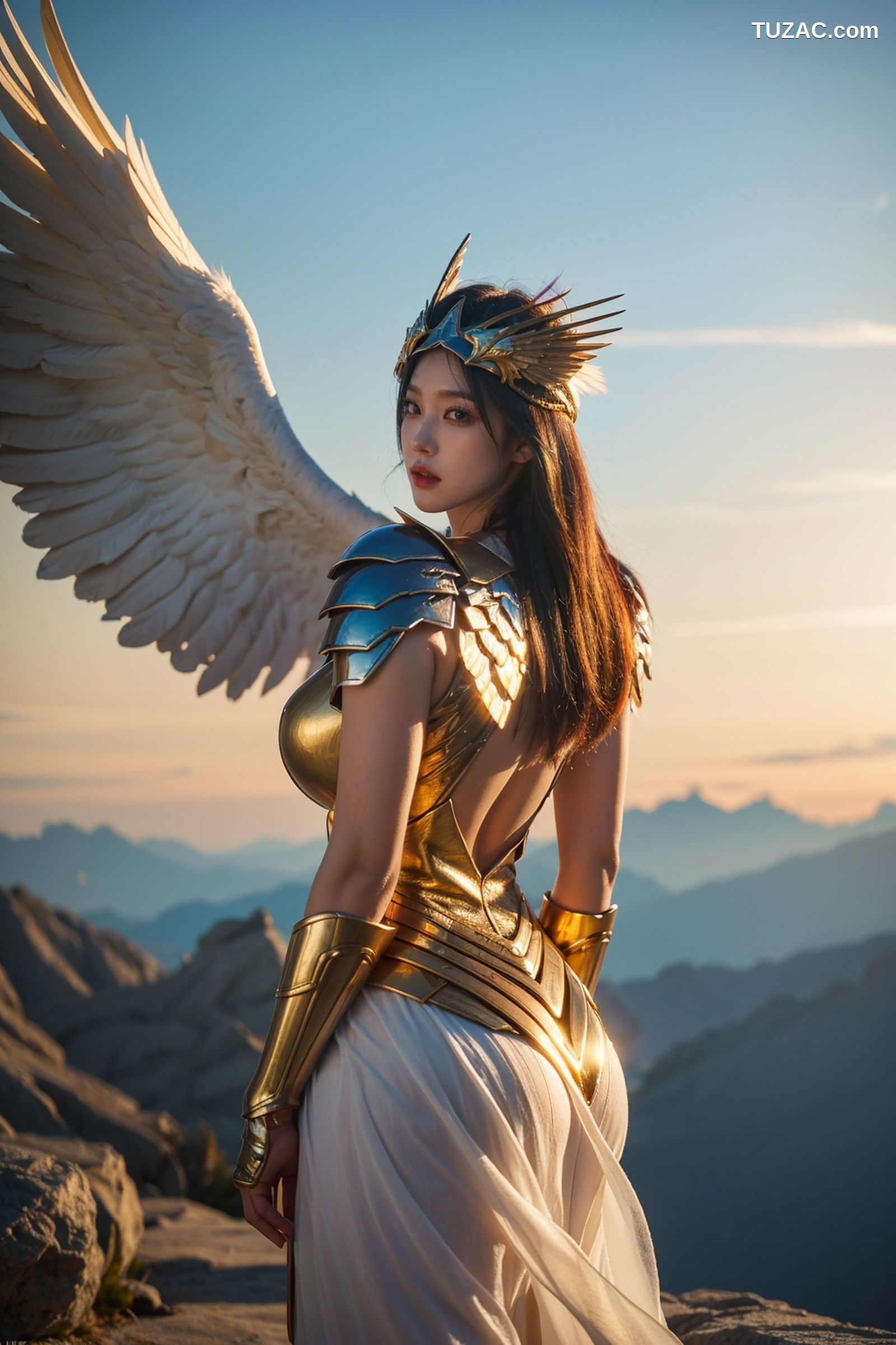 AI美女-拟实-巨乳战甲天使