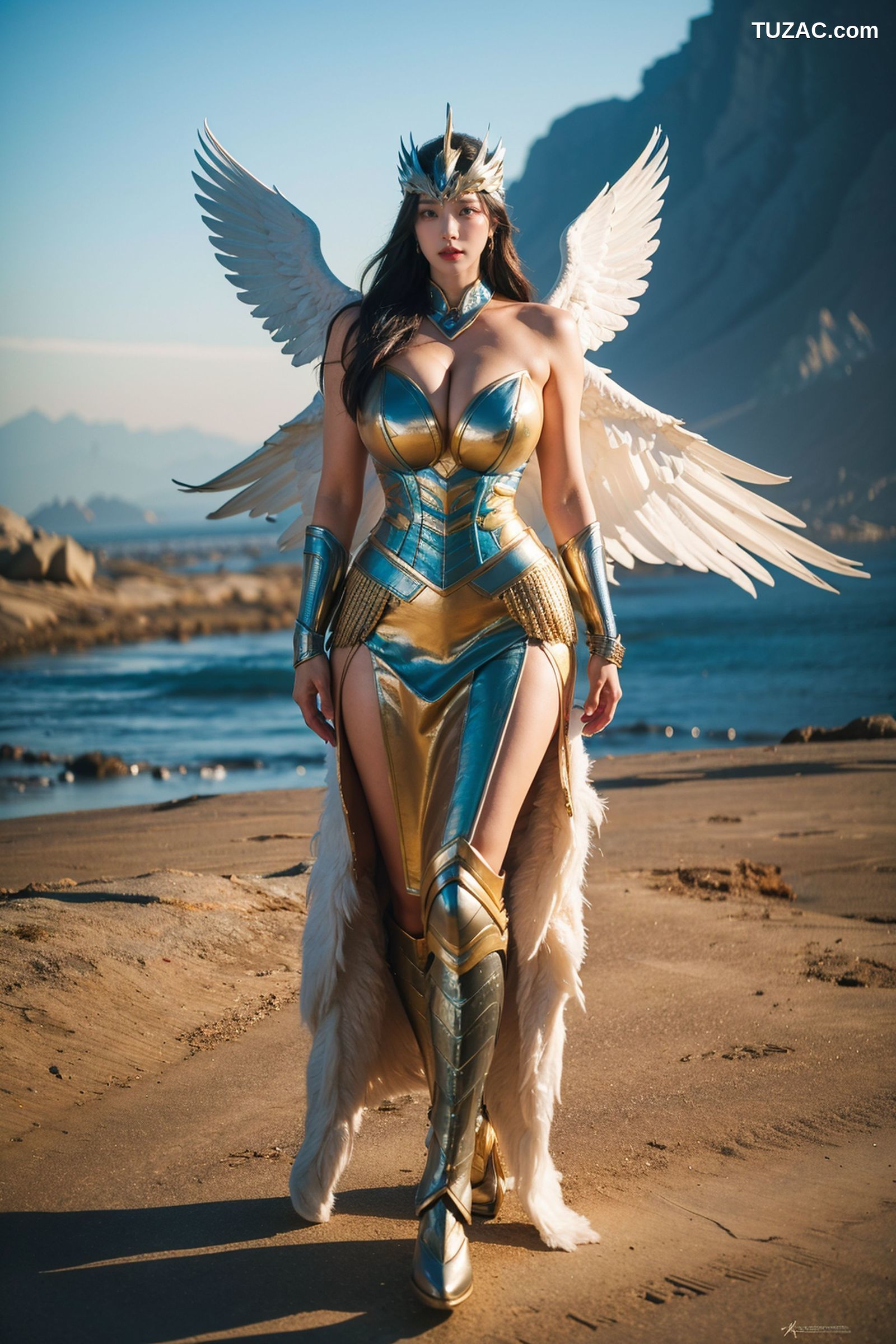 AI美女-拟实-巨乳战甲天使