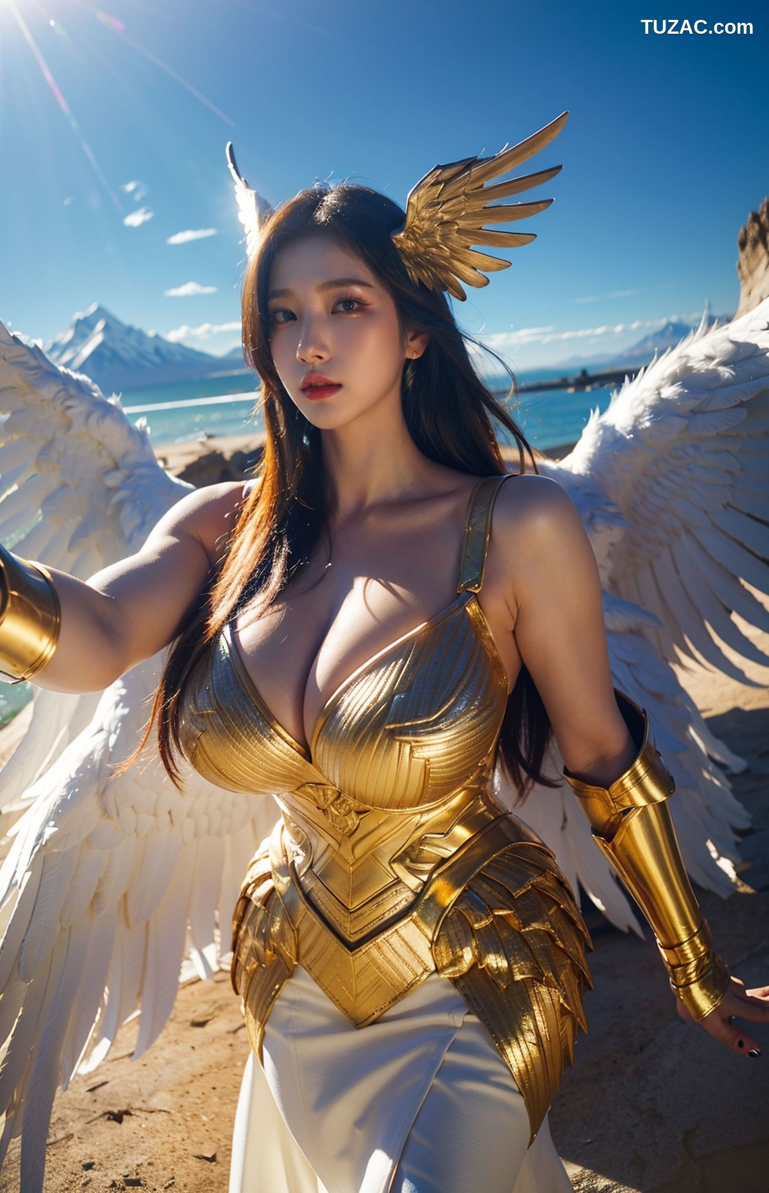 AI美女-拟实-巨乳战甲天使