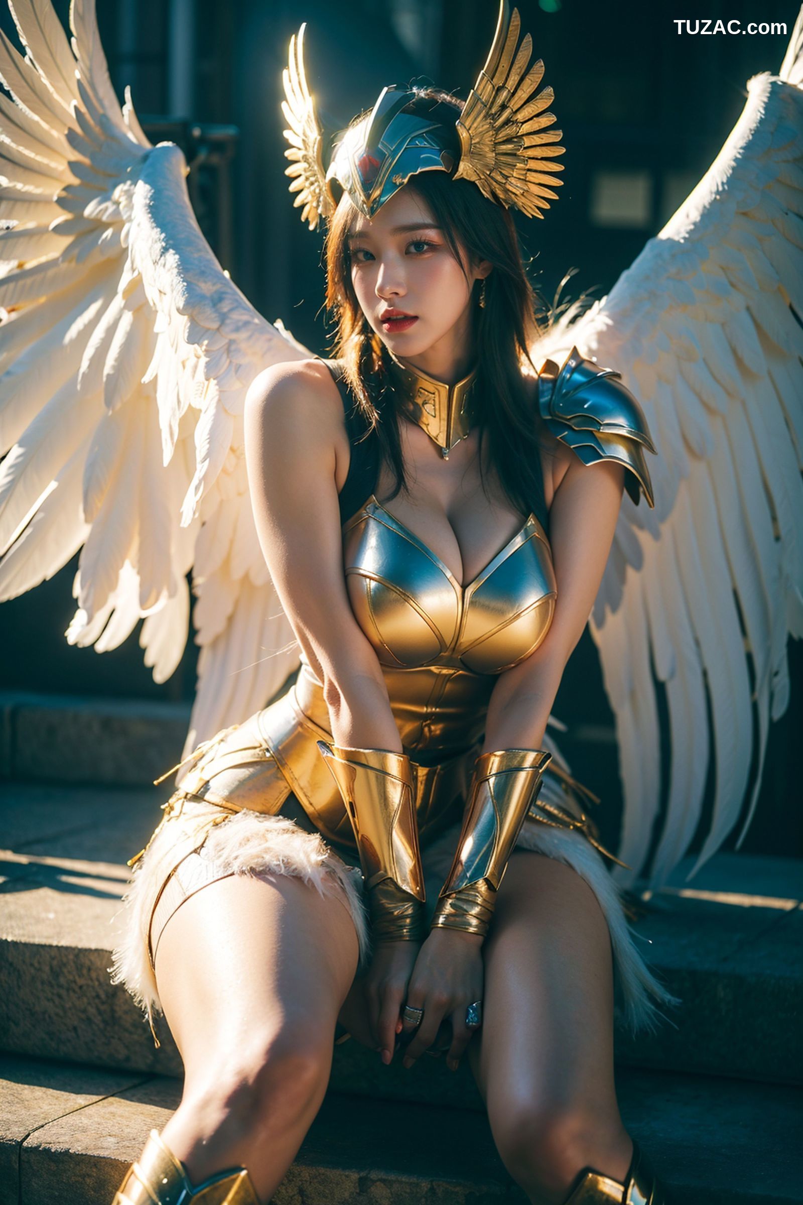 AI美女-拟实-巨乳战甲天使