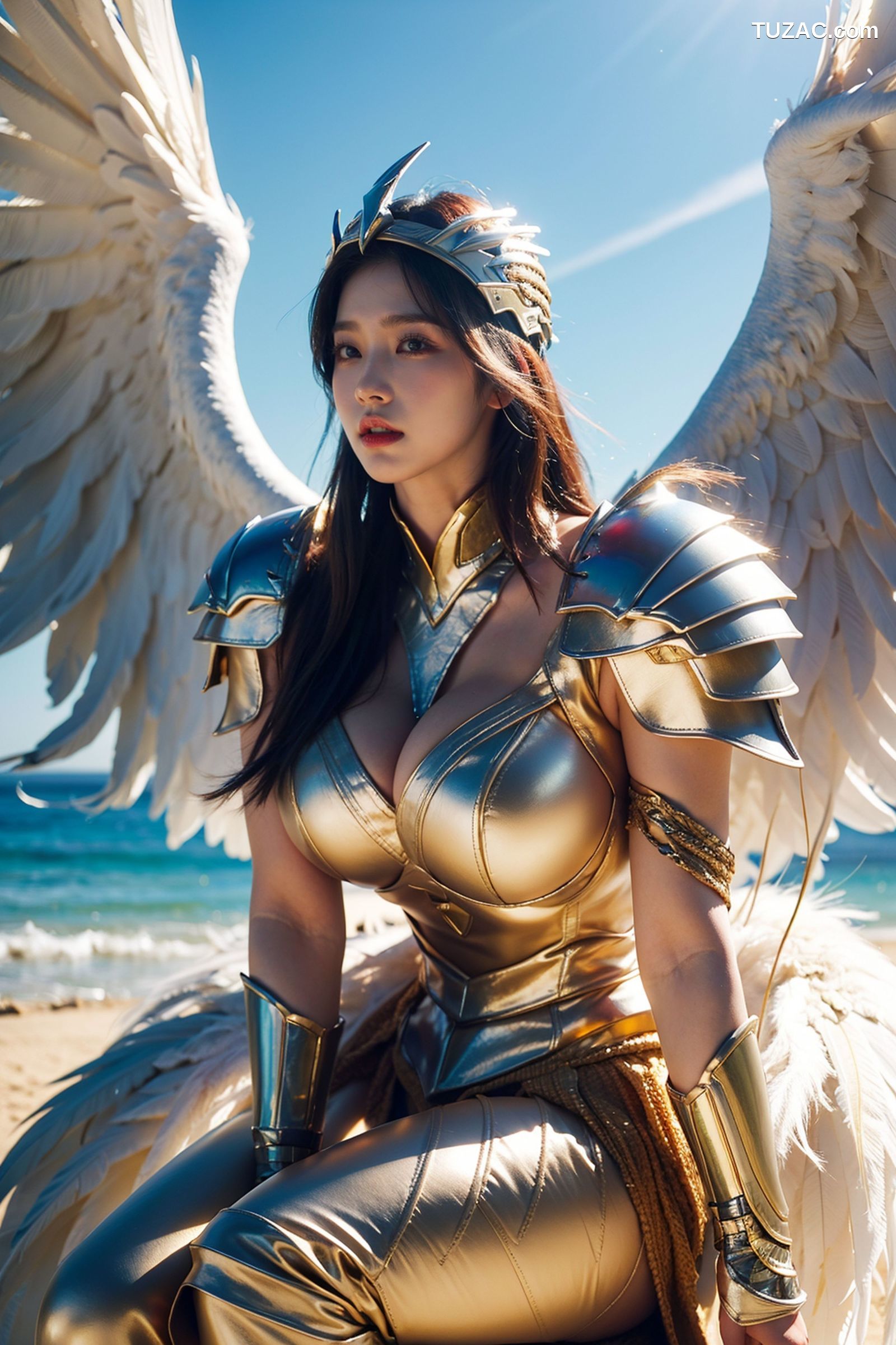 AI美女-拟实-巨乳战甲天使