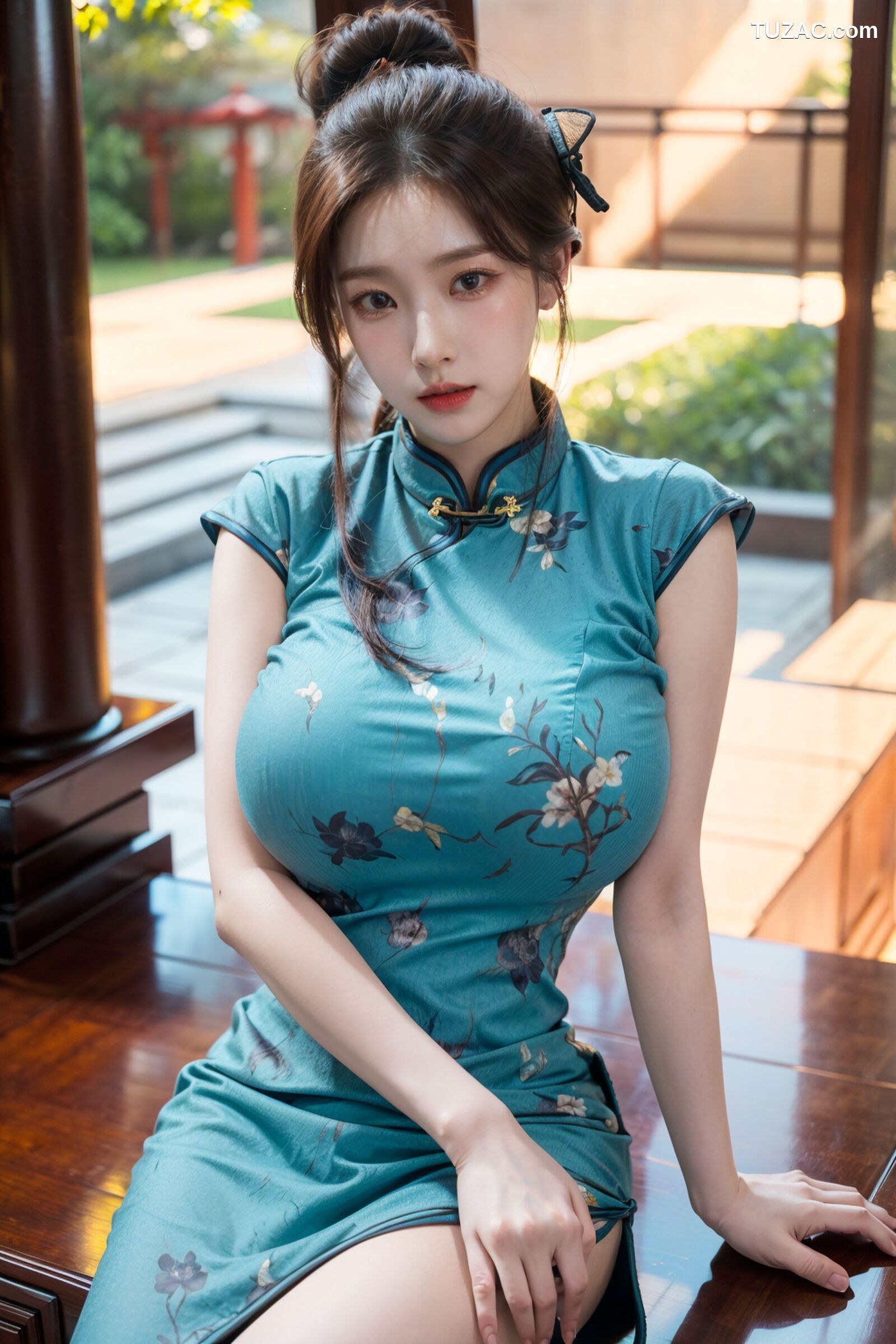 AI美女-拟实-情趣古风旗袍
