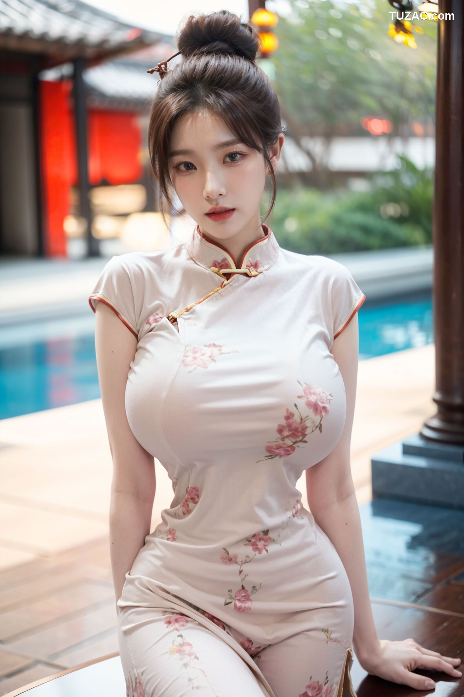 AI美女-拟实-情趣古风旗袍