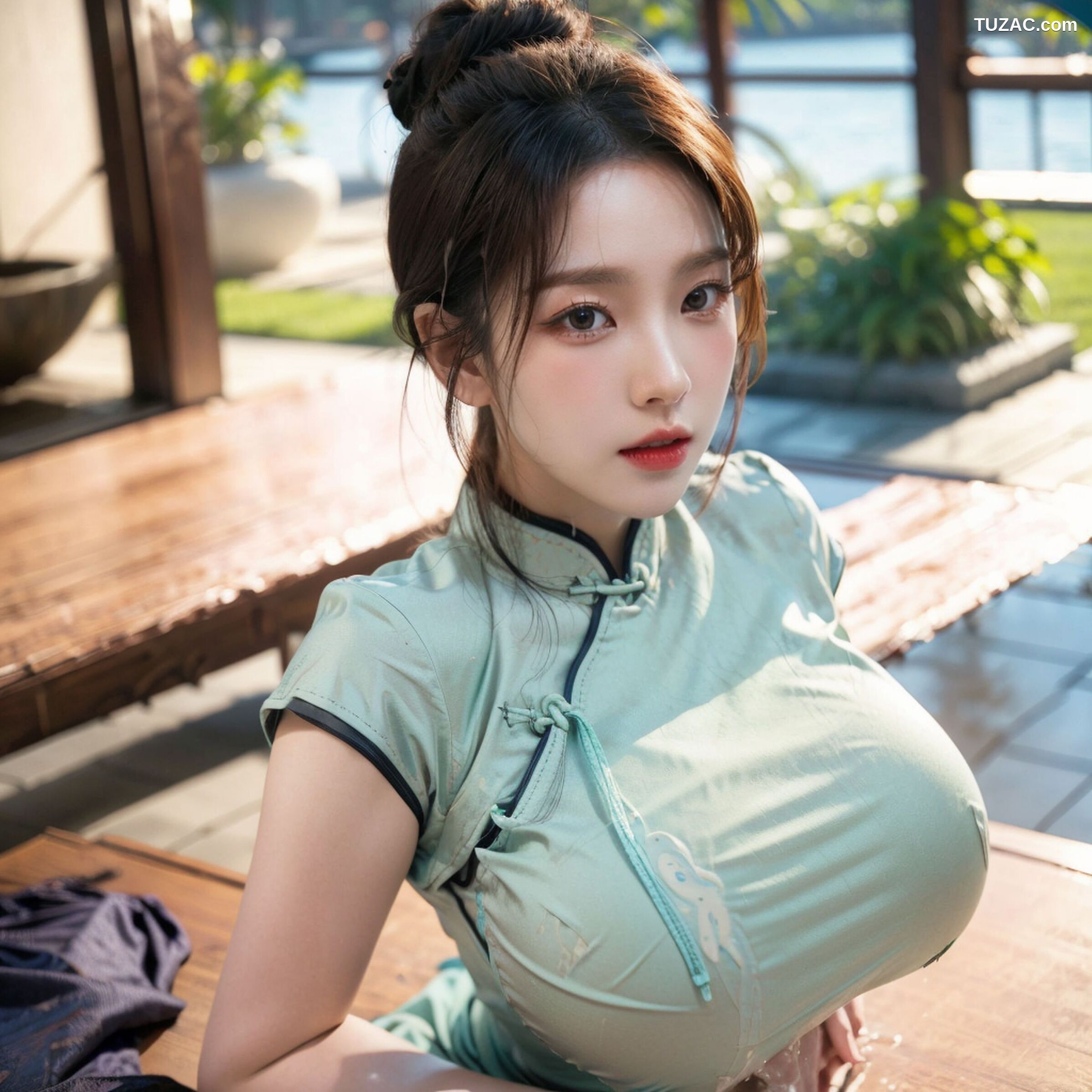 AI美女-拟实-情趣古风旗袍