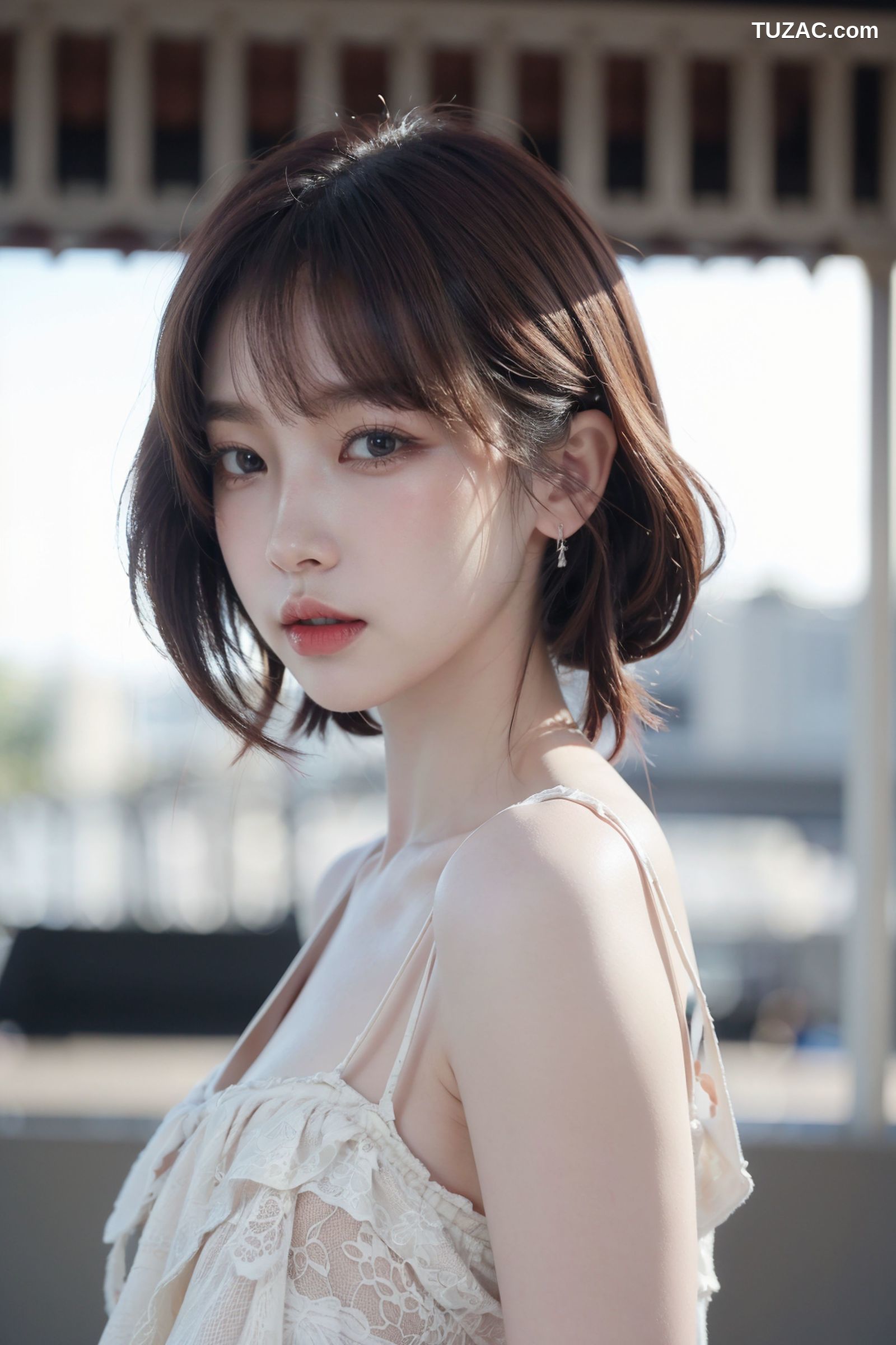 AI美女-拟实-粉白色情趣服-18禁