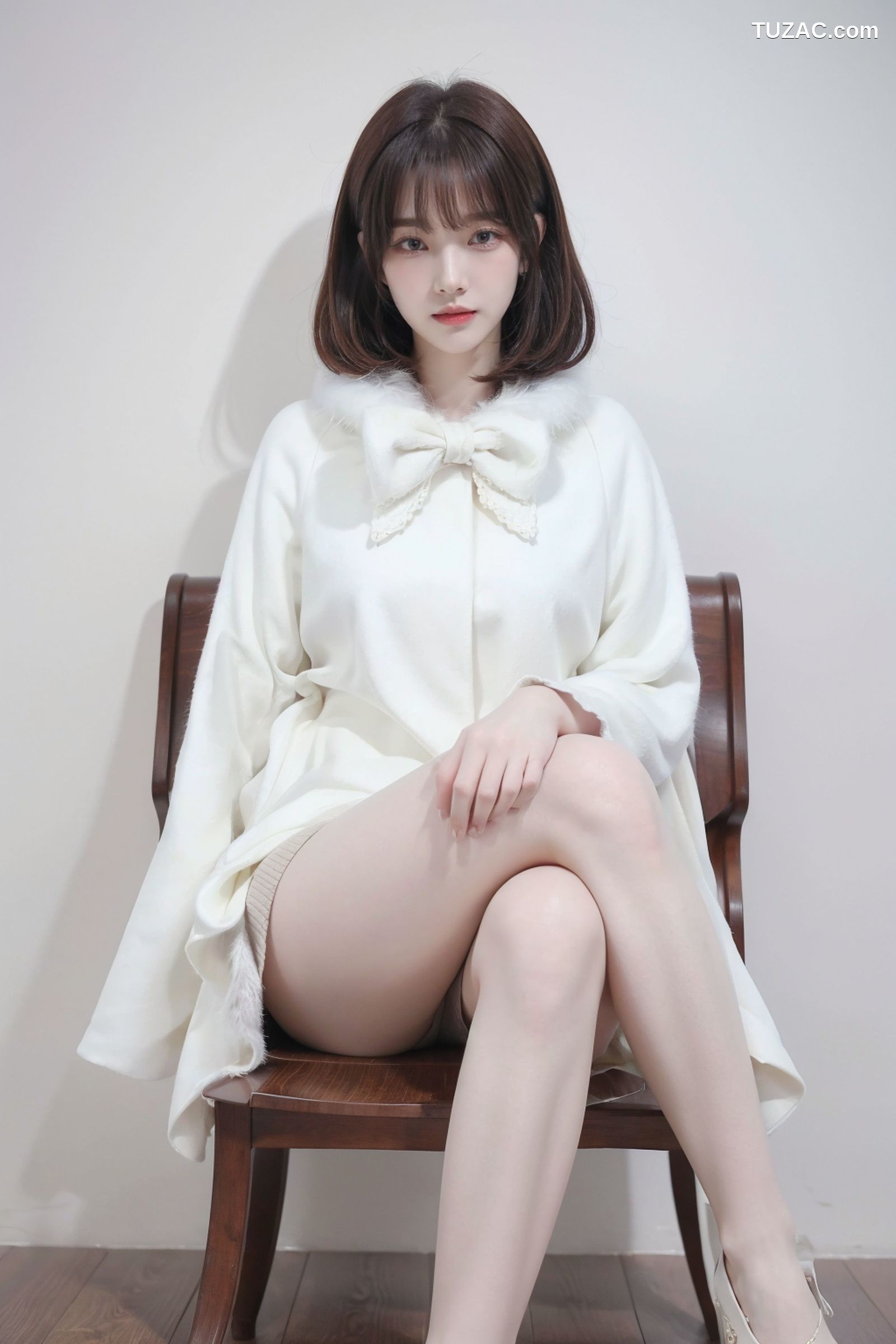 AI美女-拟实-粉白色情趣服-18禁