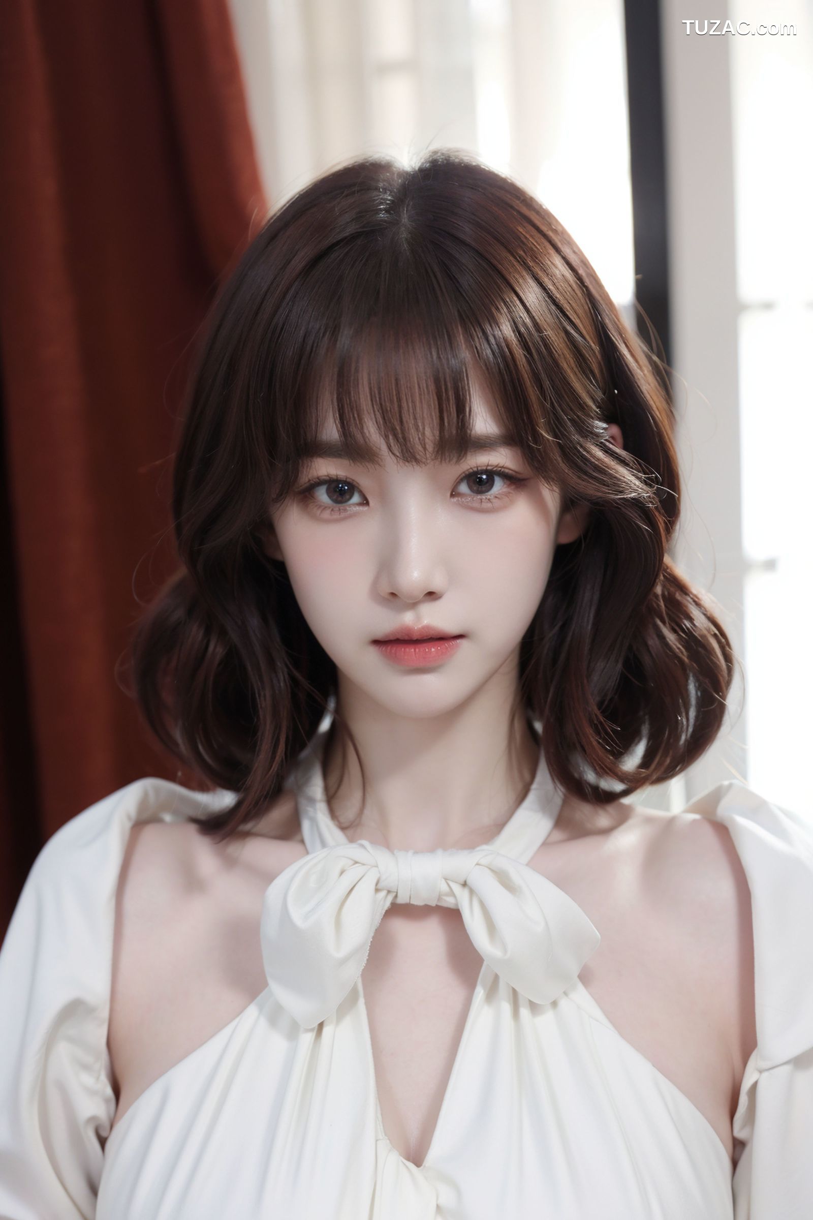 AI美女-拟实-粉白色情趣服-18禁