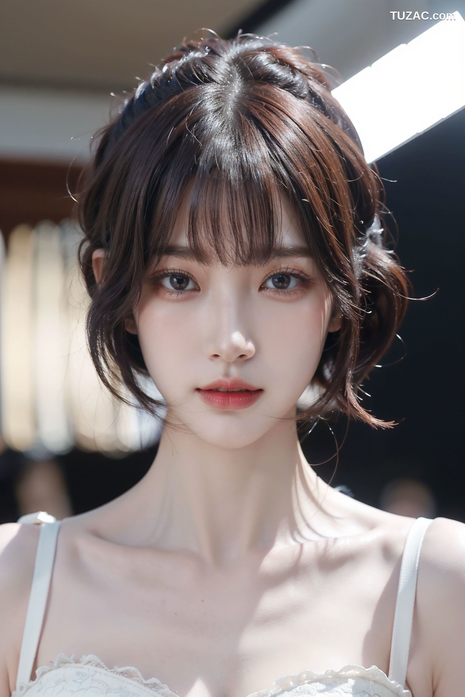 AI美女-拟实-粉白色情趣服-18禁