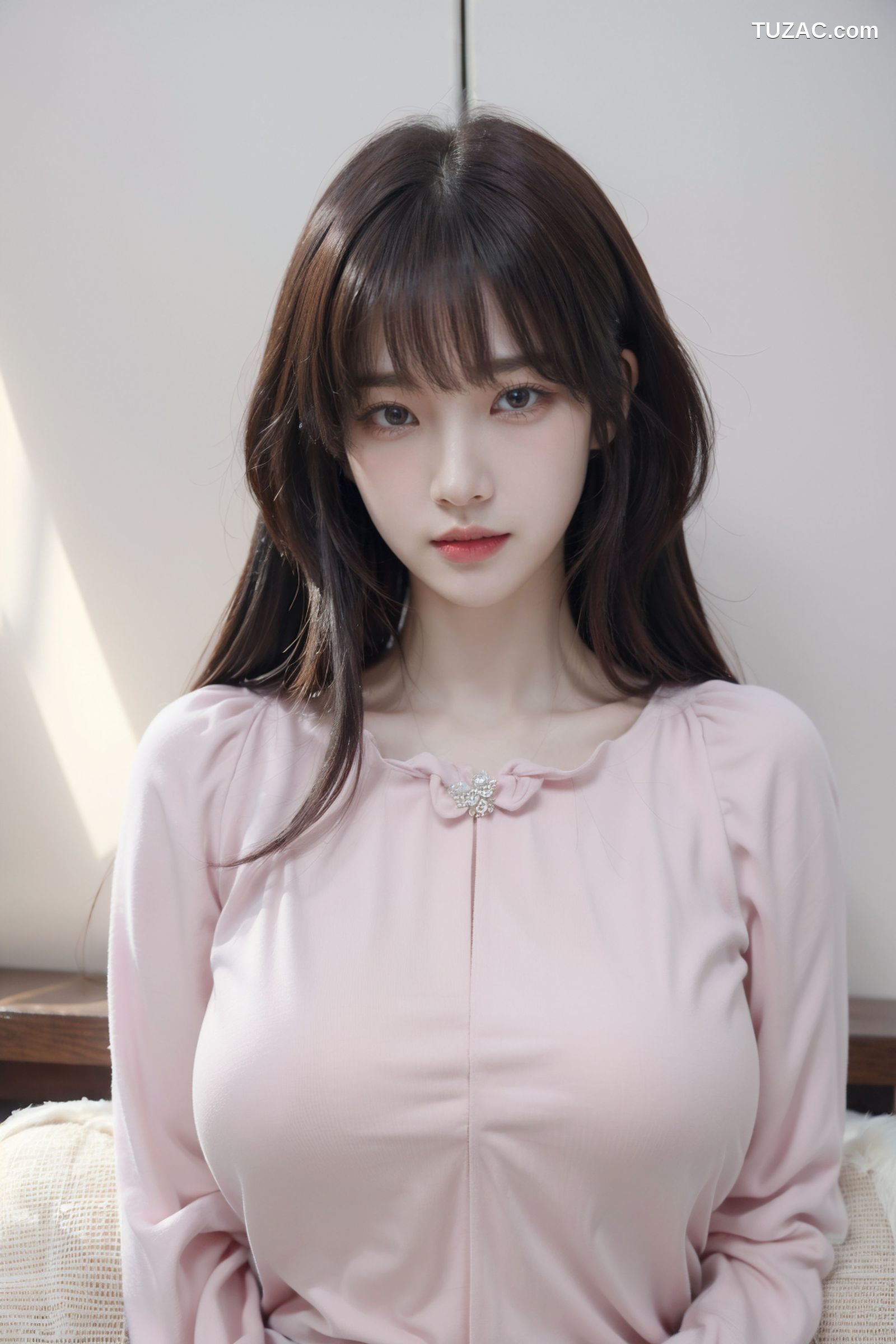 AI美女-拟实-粉白色情趣服-18禁